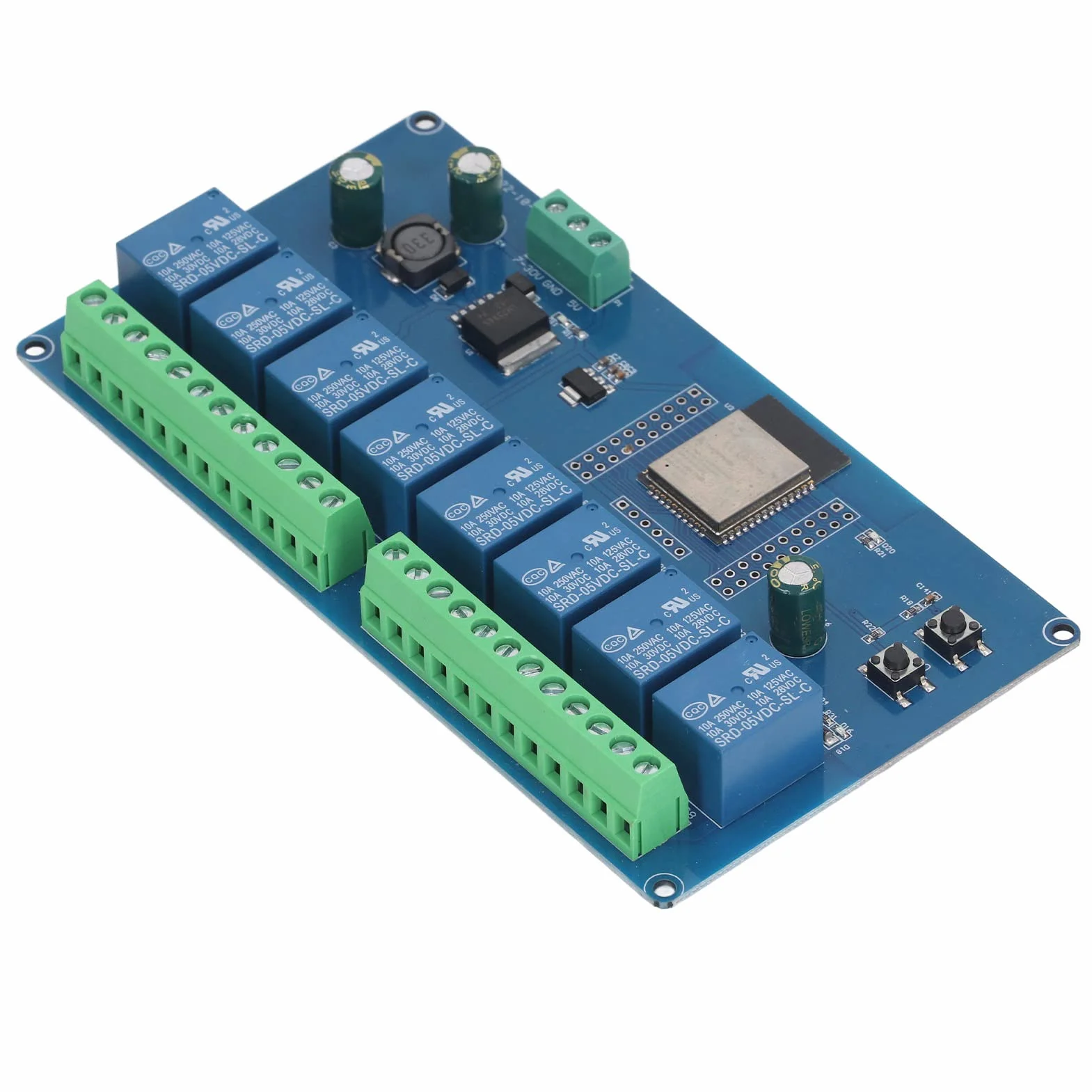 8-kanałowy moduł przekaźnikowy BLE WiFi do bezprzewodowego sterowania i prototypowania elektronicznego z płytą rozwojową DC