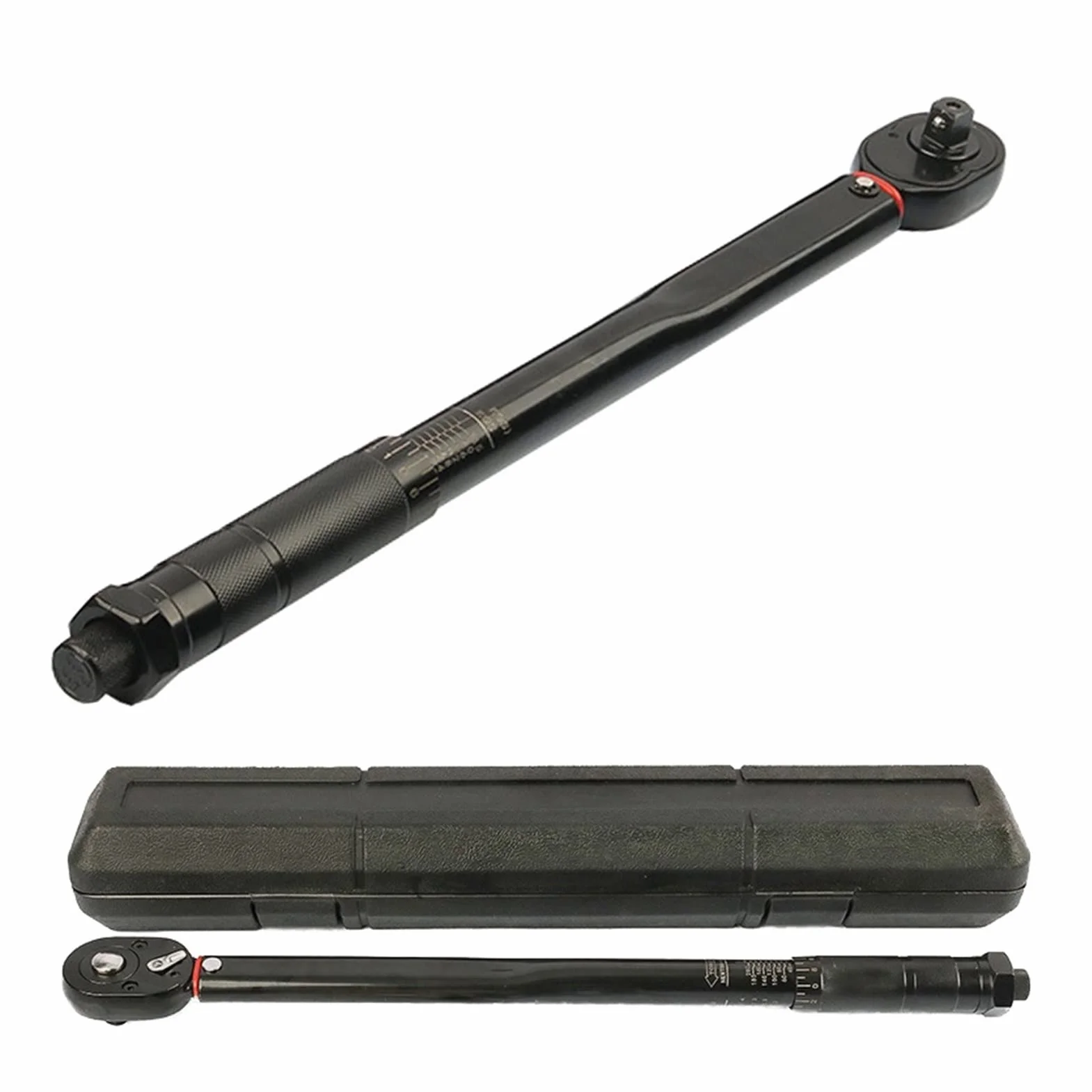 Cyfrowy klucz dynamometryczny 1/2 "Torque Preset Moment Drive Tool 28-210 Nm Pozytywny Negatywny Dwukierunkowy Spanner Auto Naprawa Narzędzia ręczne ze wskaźnikami LED o dokładności ±1%.