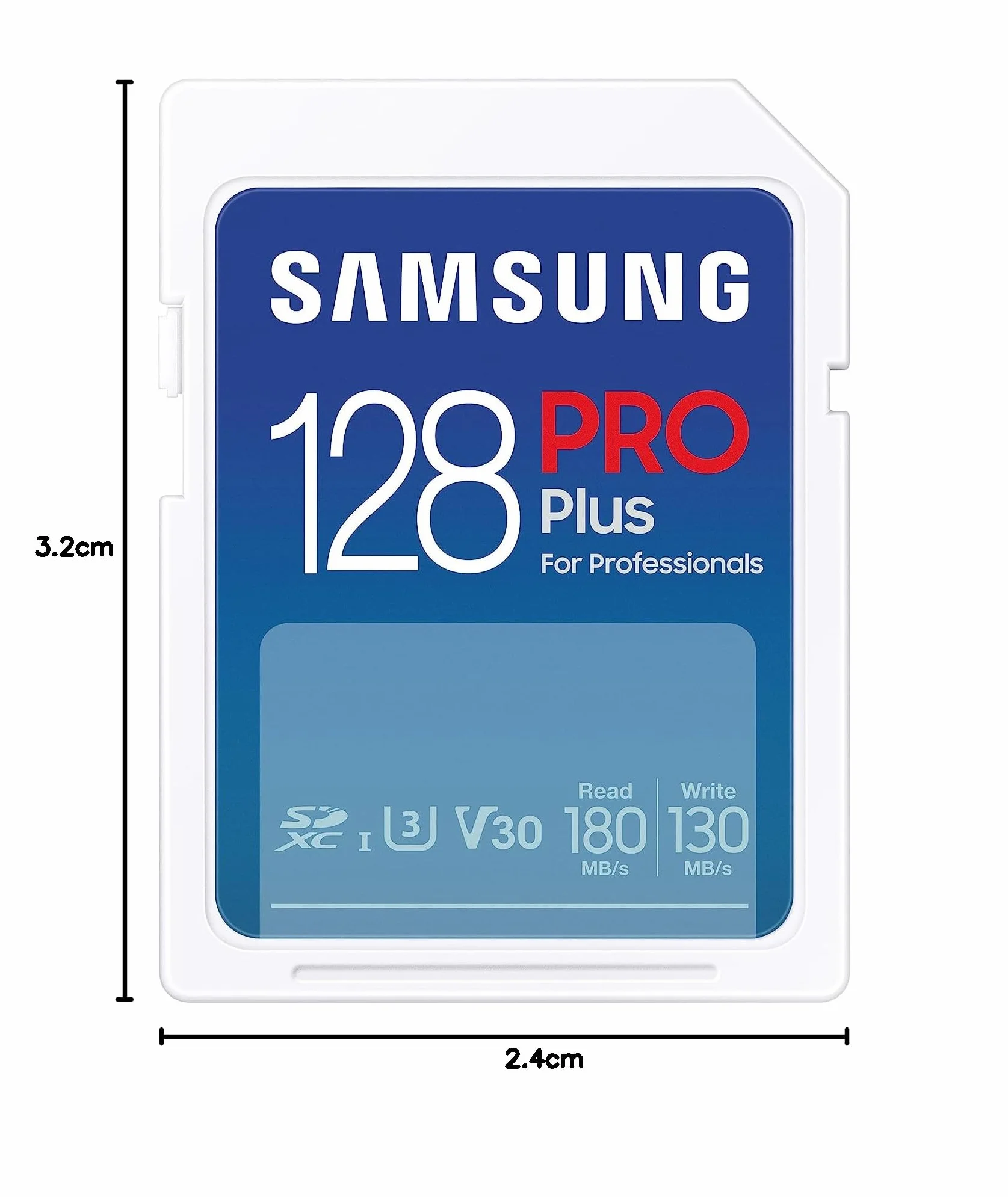 Samsung PRO Plus karta SD 128 GB UHS-I U3 odczyt 180 MB/s zapis 130 MB/s