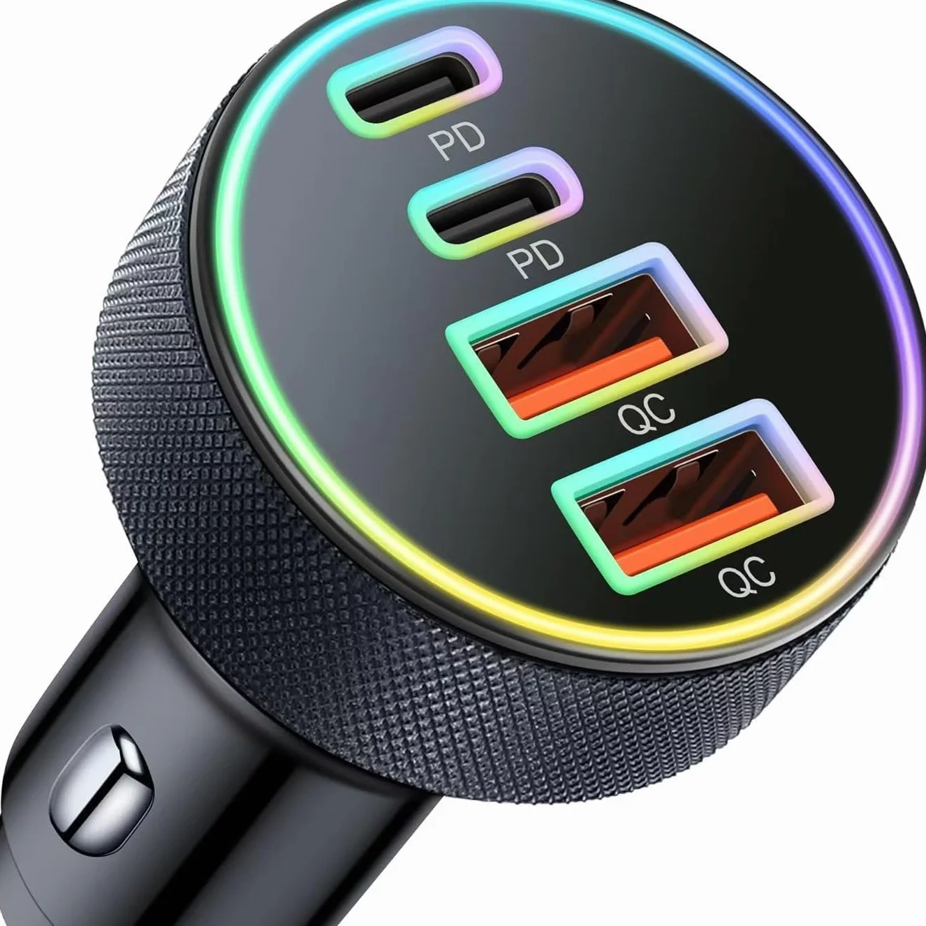 Zapalniczka samochodowa 90 W 4-portowa ładowarka USB-C i USB-A 12 V adapter do Samsung Galaxy