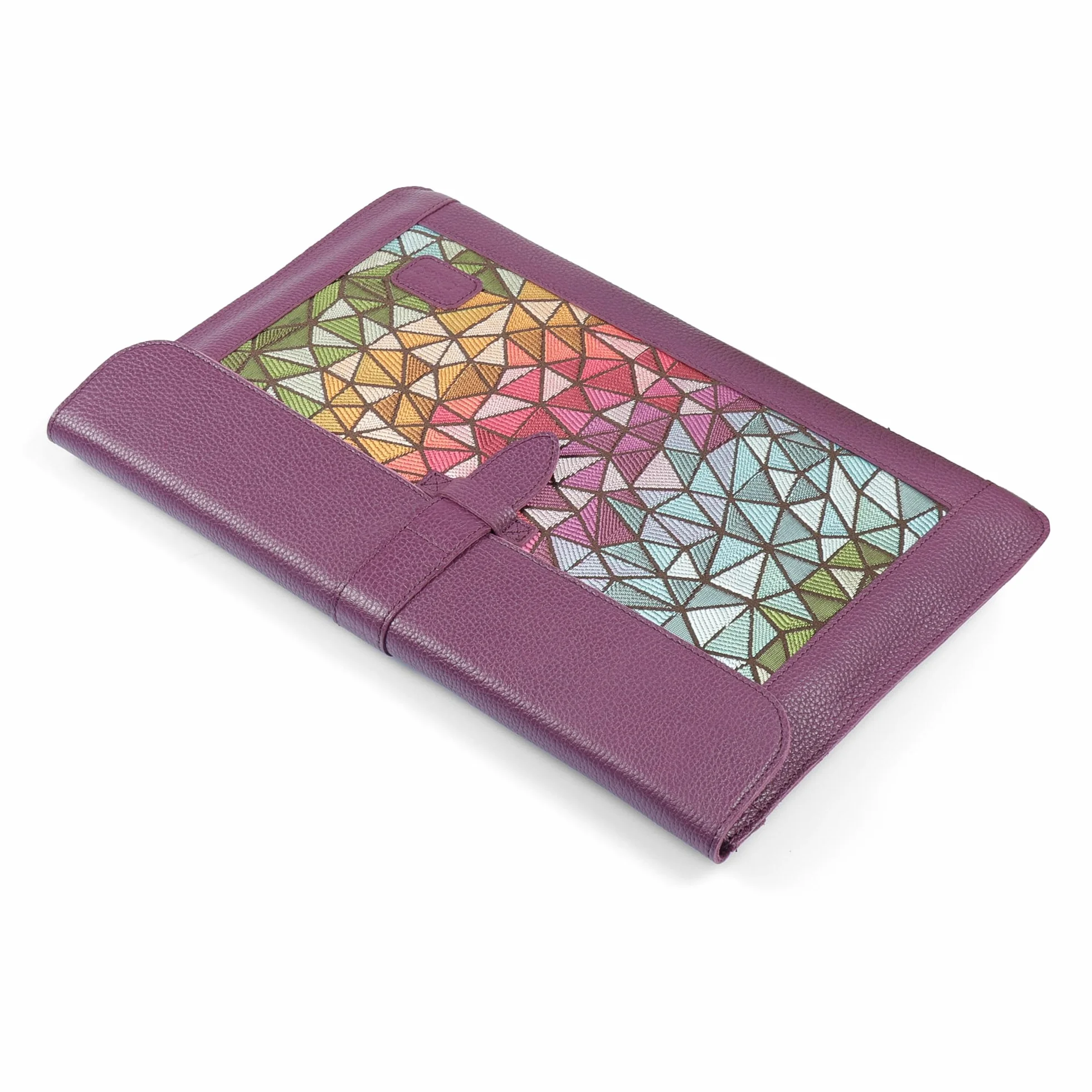 Skórzane Etui LONDO do MacBook Pro 14 Air 13.3 iPad Pro 12.9 Torba na Laptopa Skóra Licowa Purple 2020-2026
