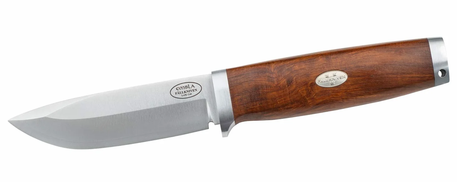 Fallkniven Unisex's SK2L Embla stała 9 cm rękojeść z drewna żelaznego, brązowa, 9 cm