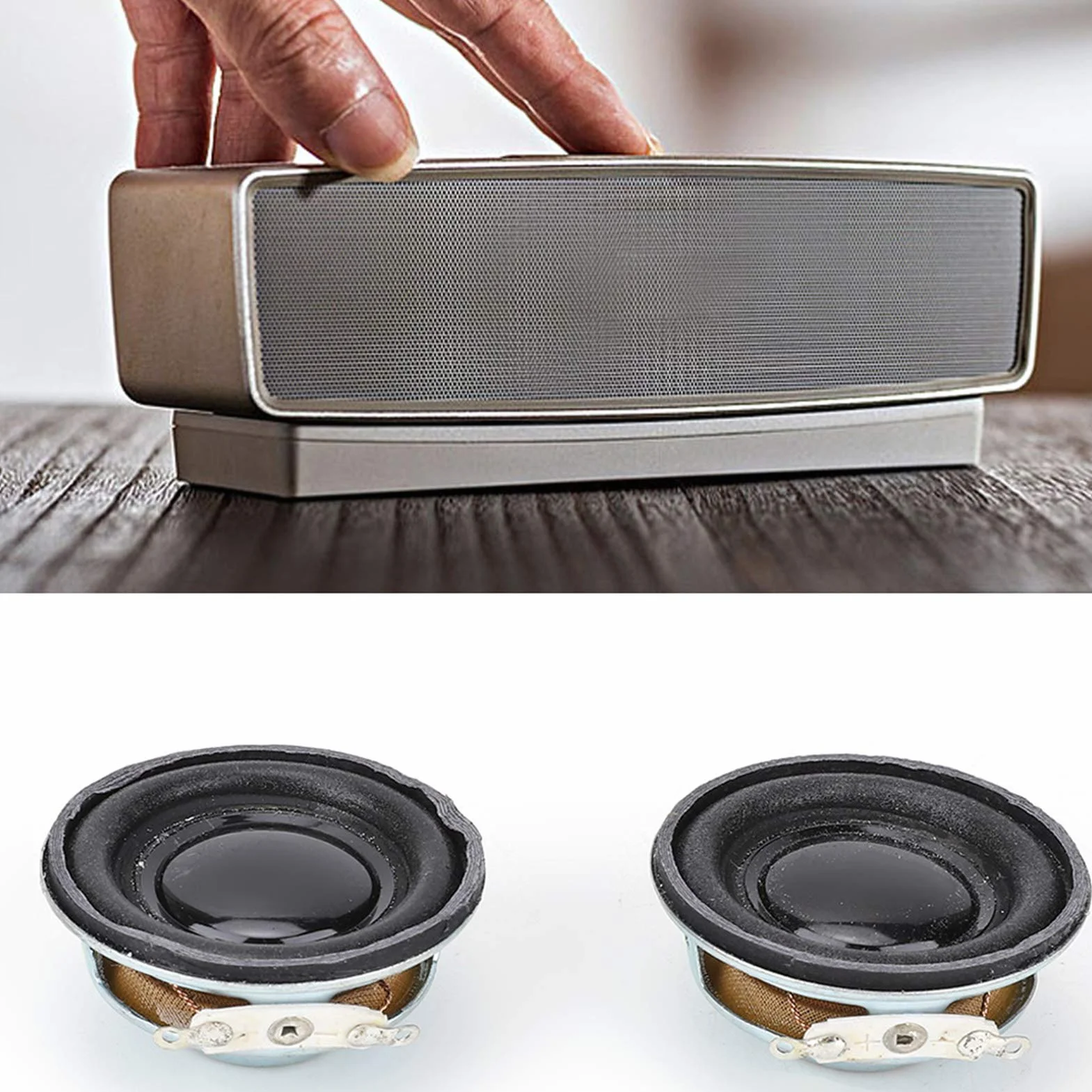 Głośnik Niskotonowy Stereo 3W 4Ω 2 Sztuki do Syreny Samochodowej