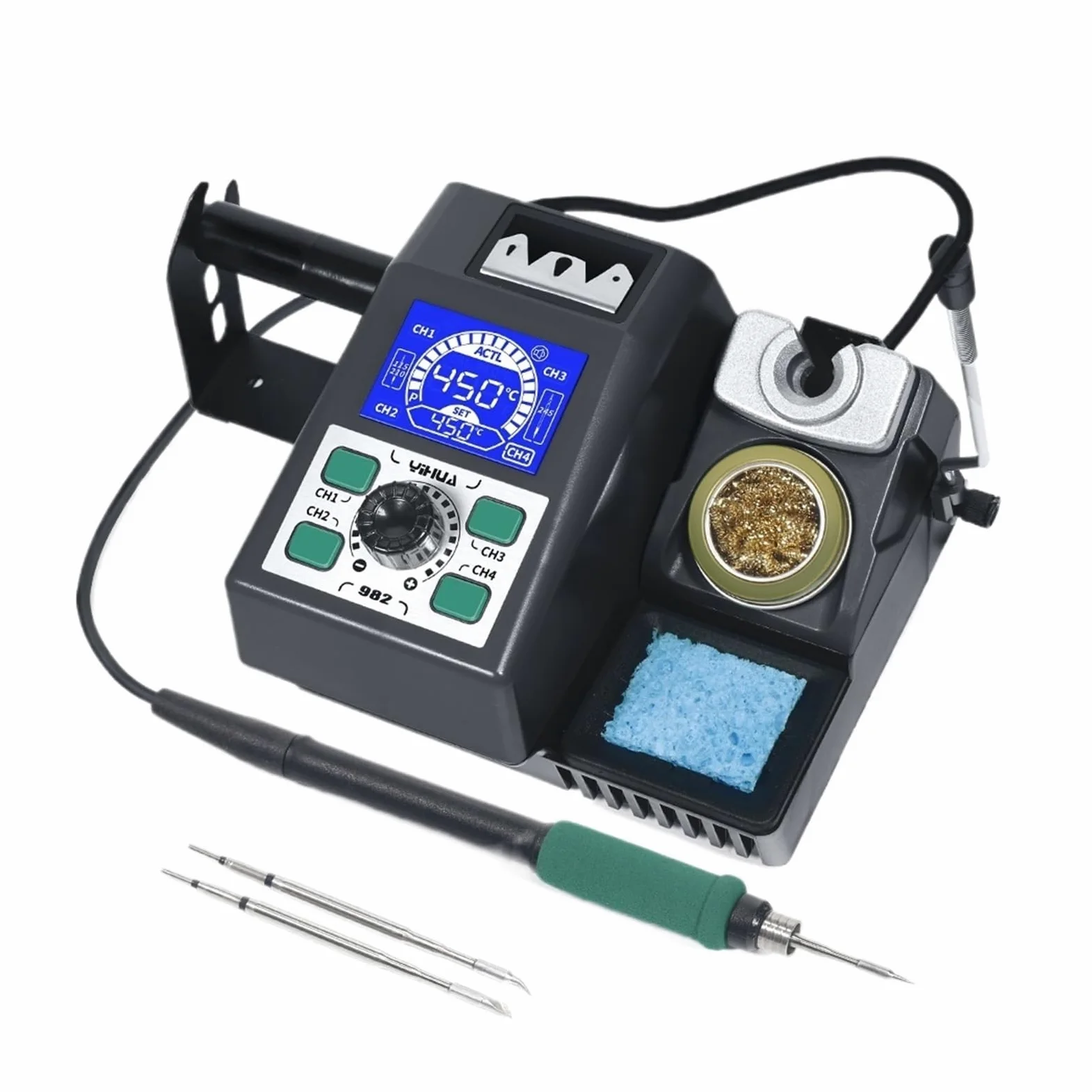 Stacja Lutownicza Repaid Heating Soldering Iron Station Kompatybilna Z Uchwytem Lutownicy C210 Elektroniczna Do Spawania Wydajna Lutownica(Set 01)