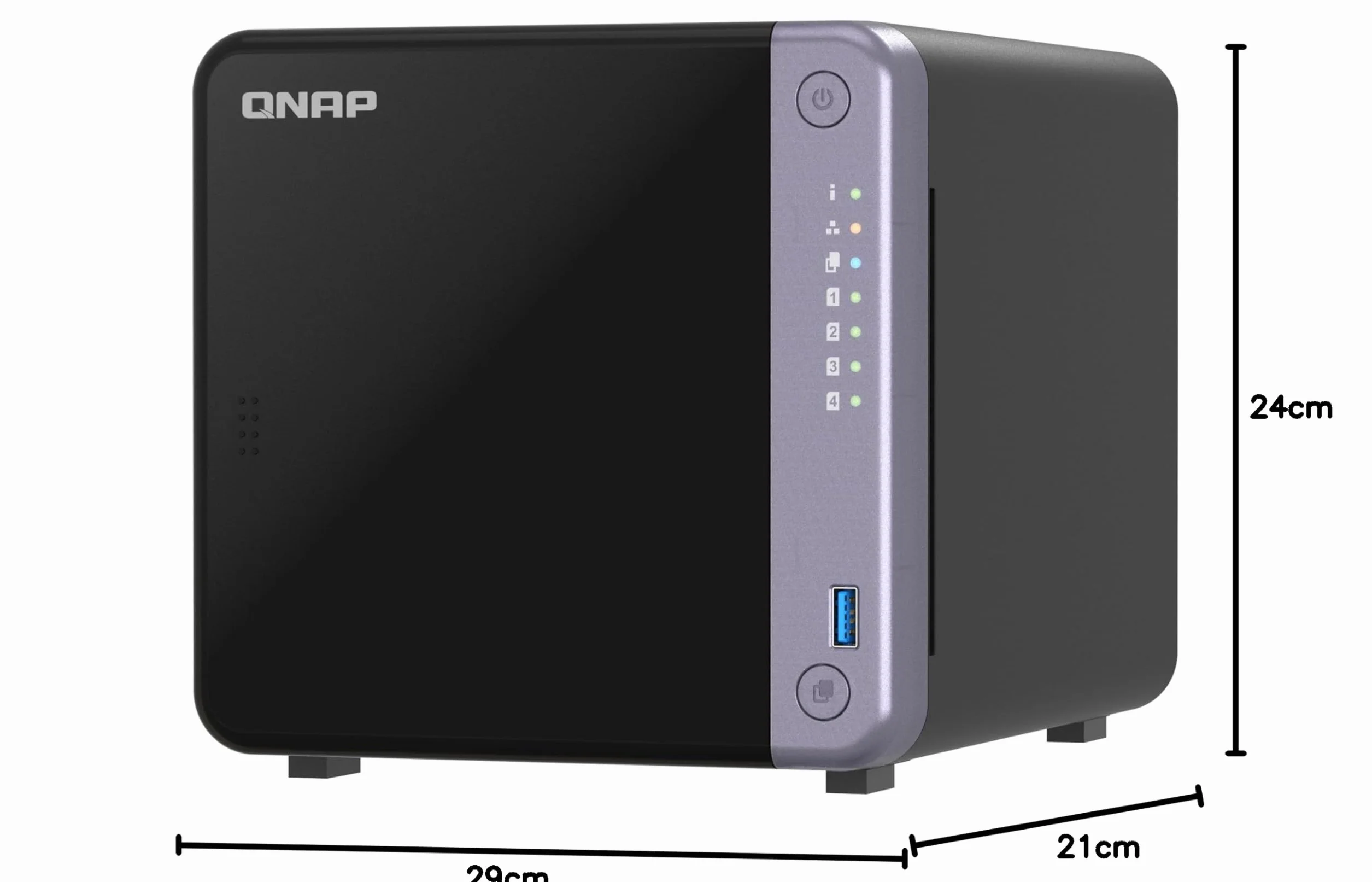 QNAP TS-432X-4G serwer danych Tower Alpine AL-524 4 GB DDR4 Qnap QTS, czarny