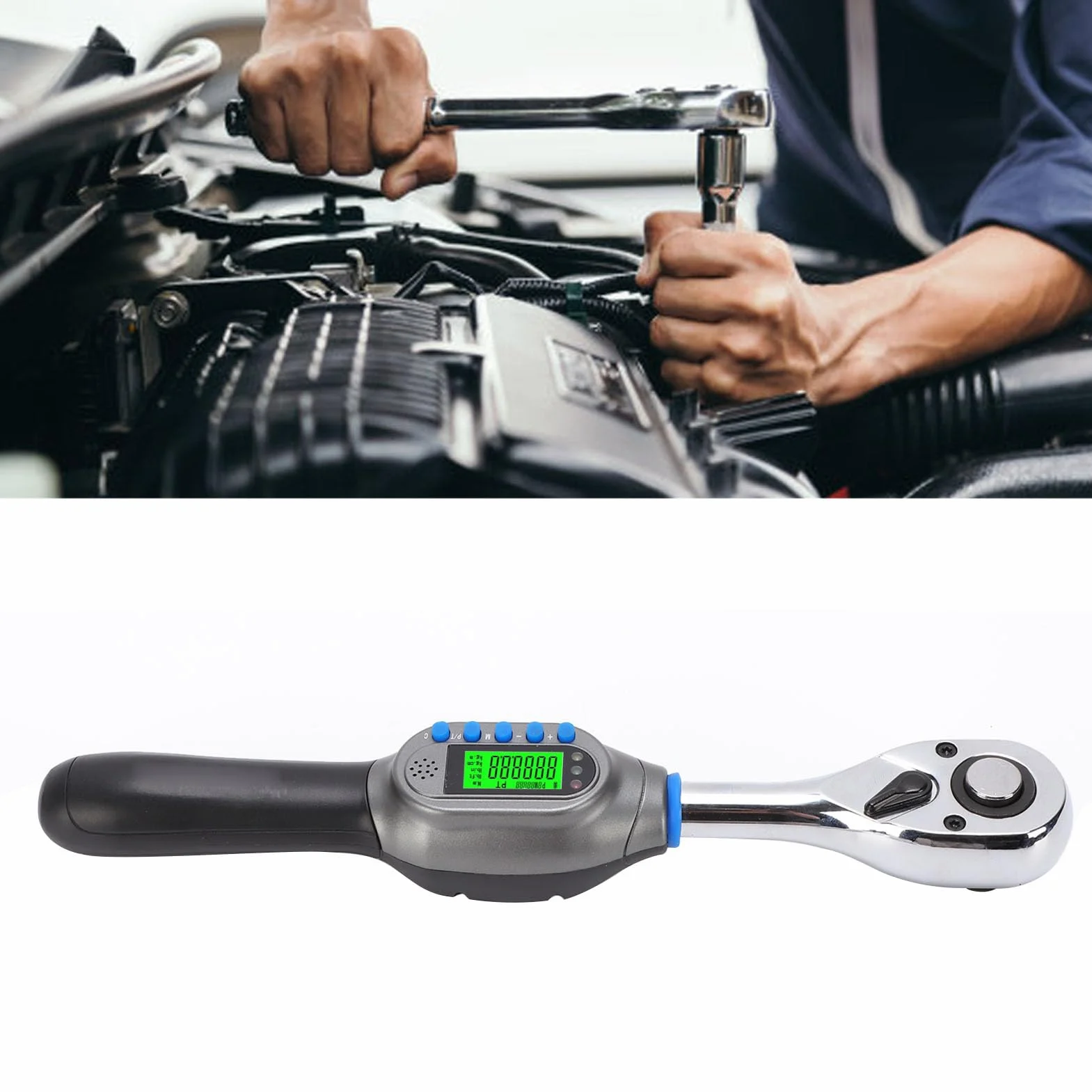 Generic Cyfrowy Klucz Dynamometryczny 1/2 Cala, Dokładne 5 Jednostek do Montażu Elektroniki i Rowerów
