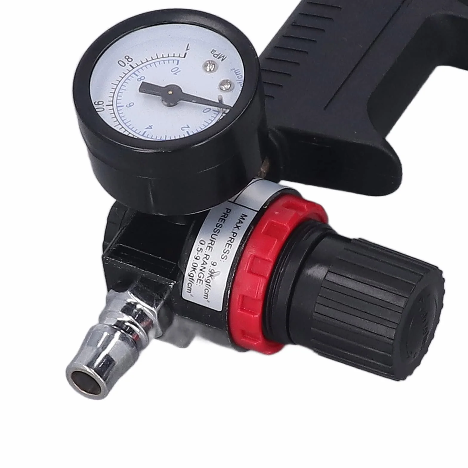 flexman Pistolet do uszczelniania Air Power, 310 ml 1/4 cala, pneumatyczny pistolet do klejenia szkła z manometrem, uszczelniacz powietrzny Zestaw pistoletu do uszczelniania