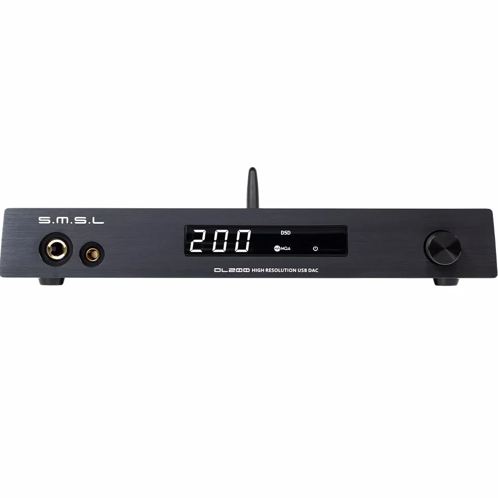 S.M.S.L DL200 wzmacniacz słuchawkowy ES9039Q2M MQA XMOS PCM768kHz/32bit DSD512 Bluetooth