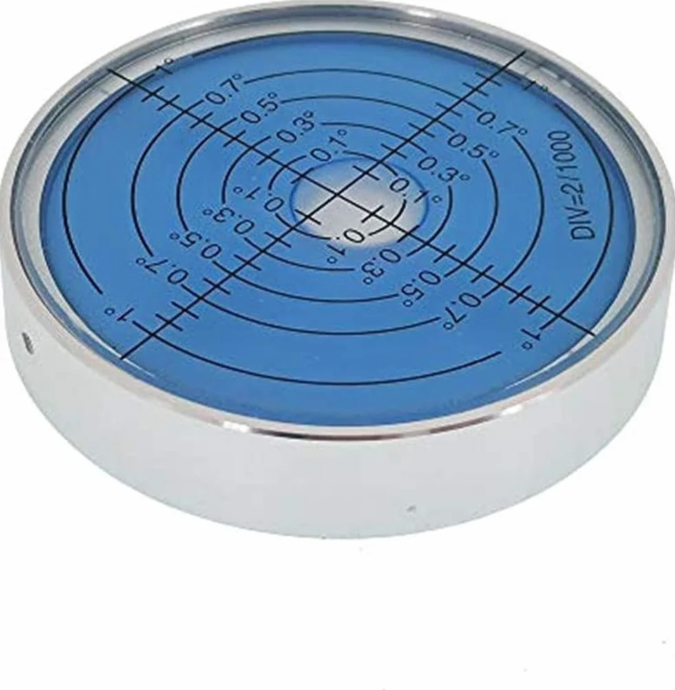 Umei Wysoka precyzja uniwersalna pozioma bańka aluminiowa powłoka poziomego nachylenia koła, wysoka precyzja 6 '/ 2 (z magnesem, świecąca) (60 x 12 mm) (niebieska woda)