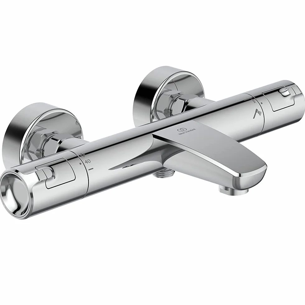 Ideal Standard Ceratherm T50 Odsłonięty termostatyczny ścienny bateria wannowo-prysznicowa, chrom