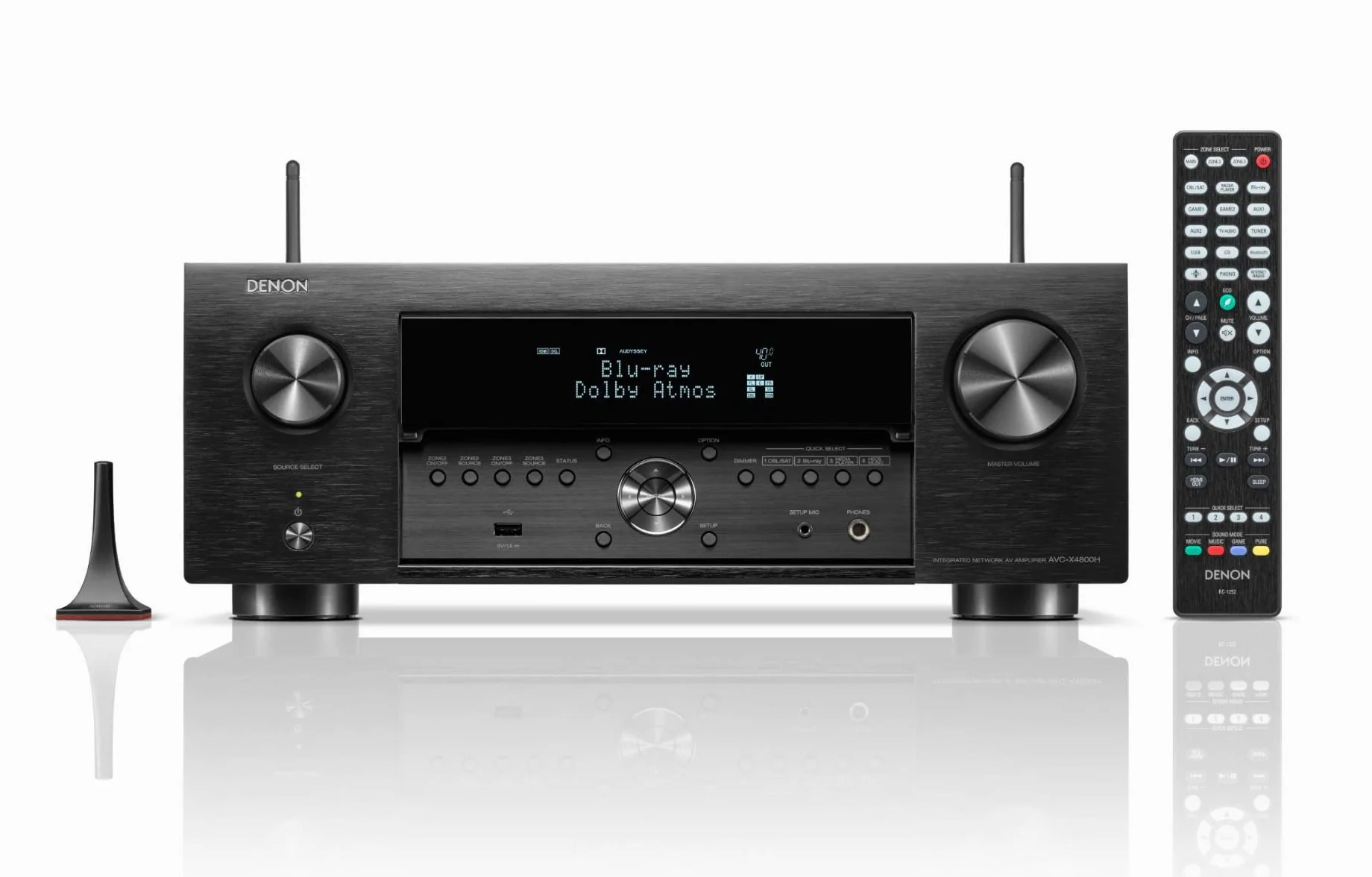 Denon AVC-X4800H Amplituner Av, Czarny, 38,9 x 43,4 x 16,7 cm