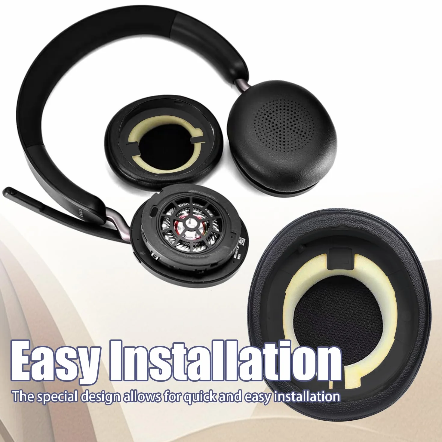 INF Podkładki do uszu dla słuchawek Jabra Elite 45H / Jabra Evolve2 65, 1 para