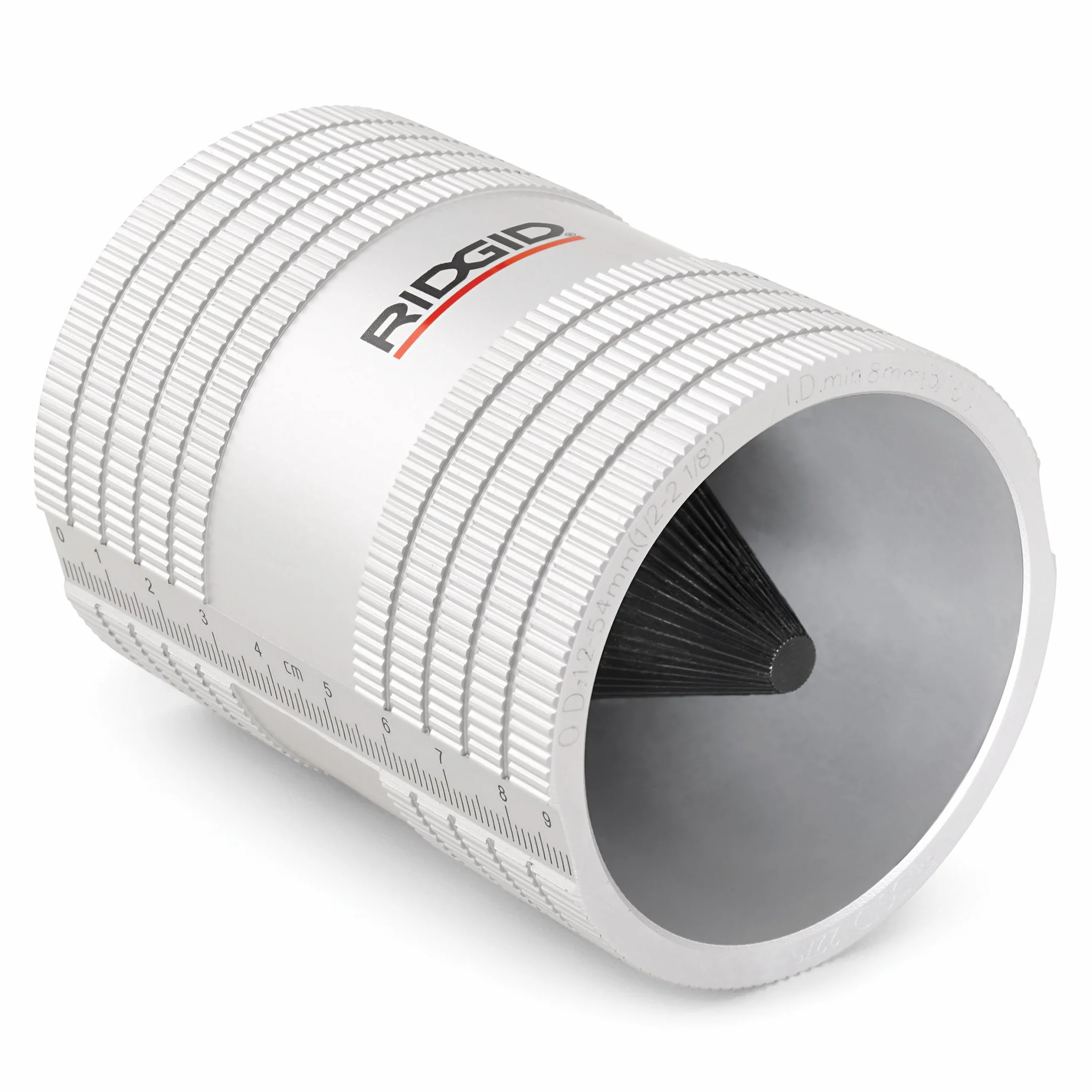 Ridgid 29993 227S Gratownik do rur ze stali nierdzewnej, 1/5,1 cm do 5,1 cm rozwiertak wewnętrzny/zewnętrzny, chrom, mały