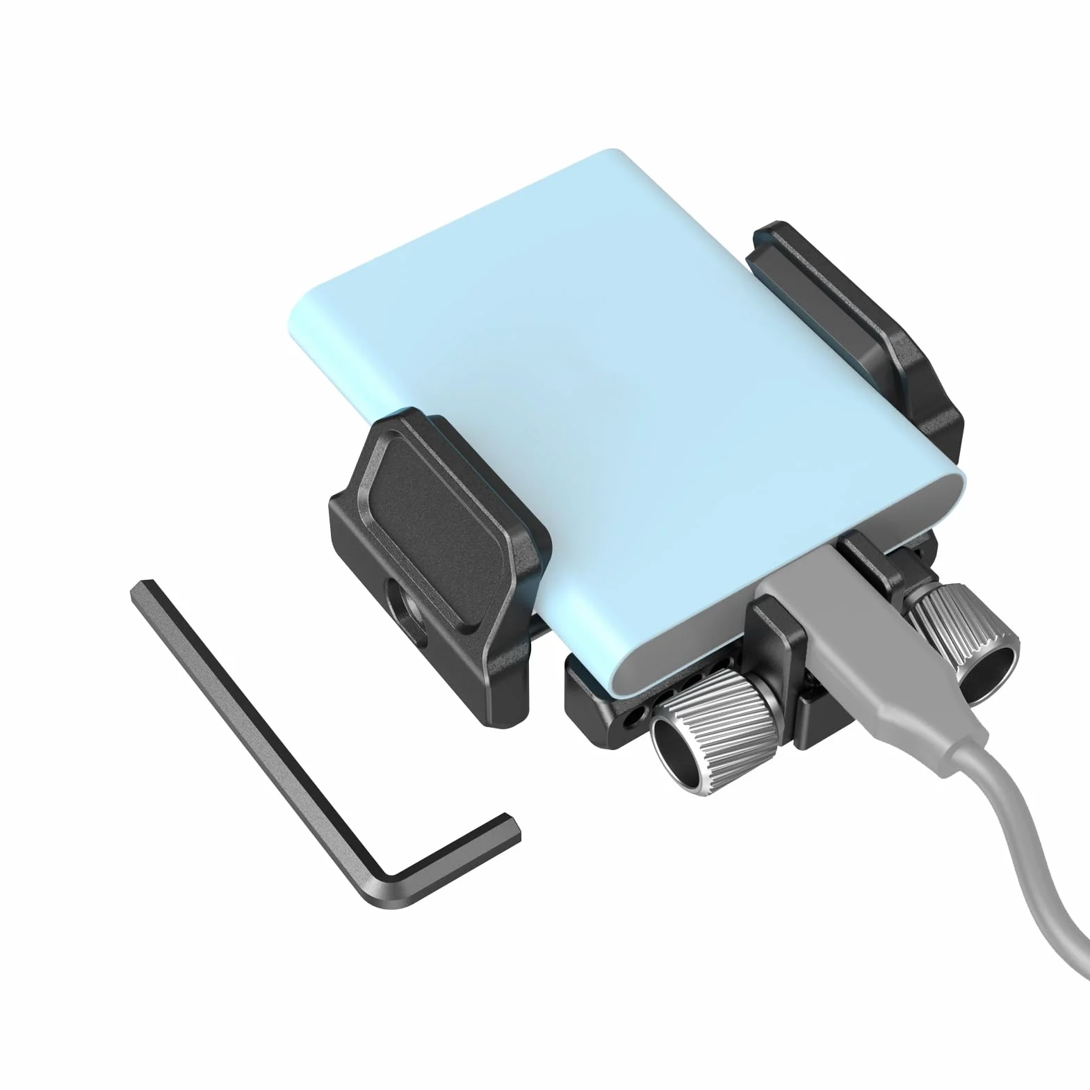 SMALLRIG Uchwyt Montażowy SSD dla Samsunga, SanDisk T5, Kompatybilny z Klatką BMPCC 4K, 6K, Z Cam E2, Sigma fp