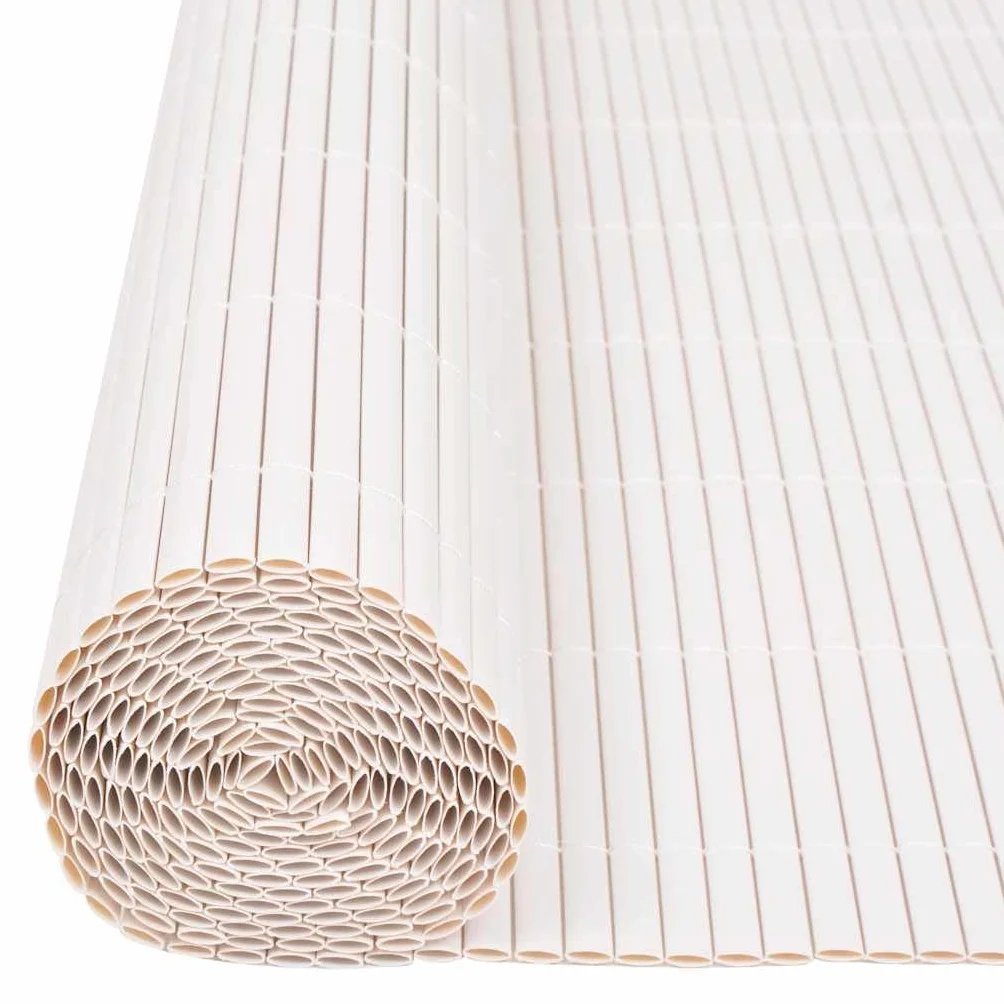 vidaXL Ogrodzenie Ogrodowe Biały 150 x 500 cm PVC, Ogród i taras, nowoczesny płot PVC, trwałe ogrodzenie, odporne na pogodę, prostokątna bariera