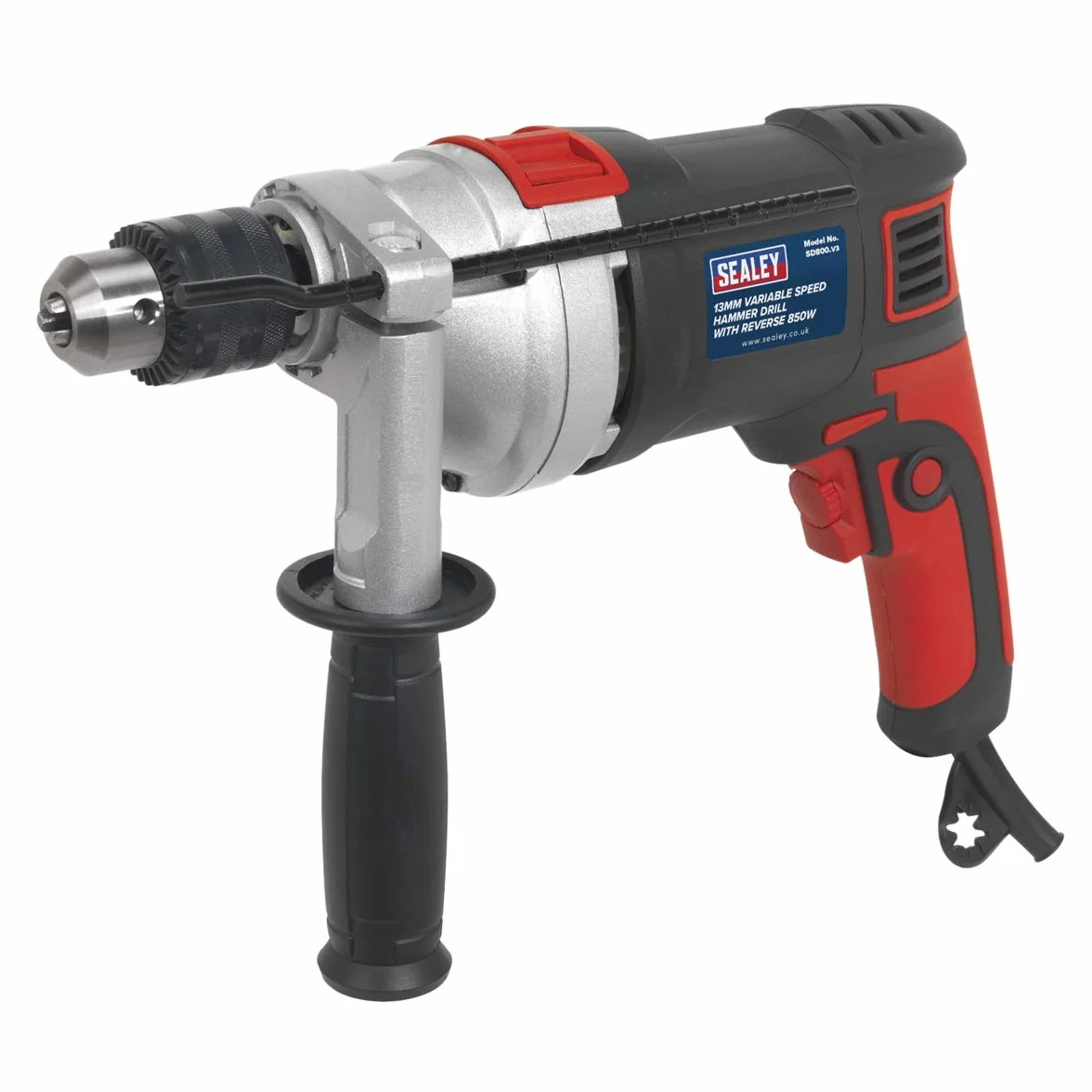 Sealey Sd800 Hammer Drill 13Mm Variable Speed With Reverse 810W/230V