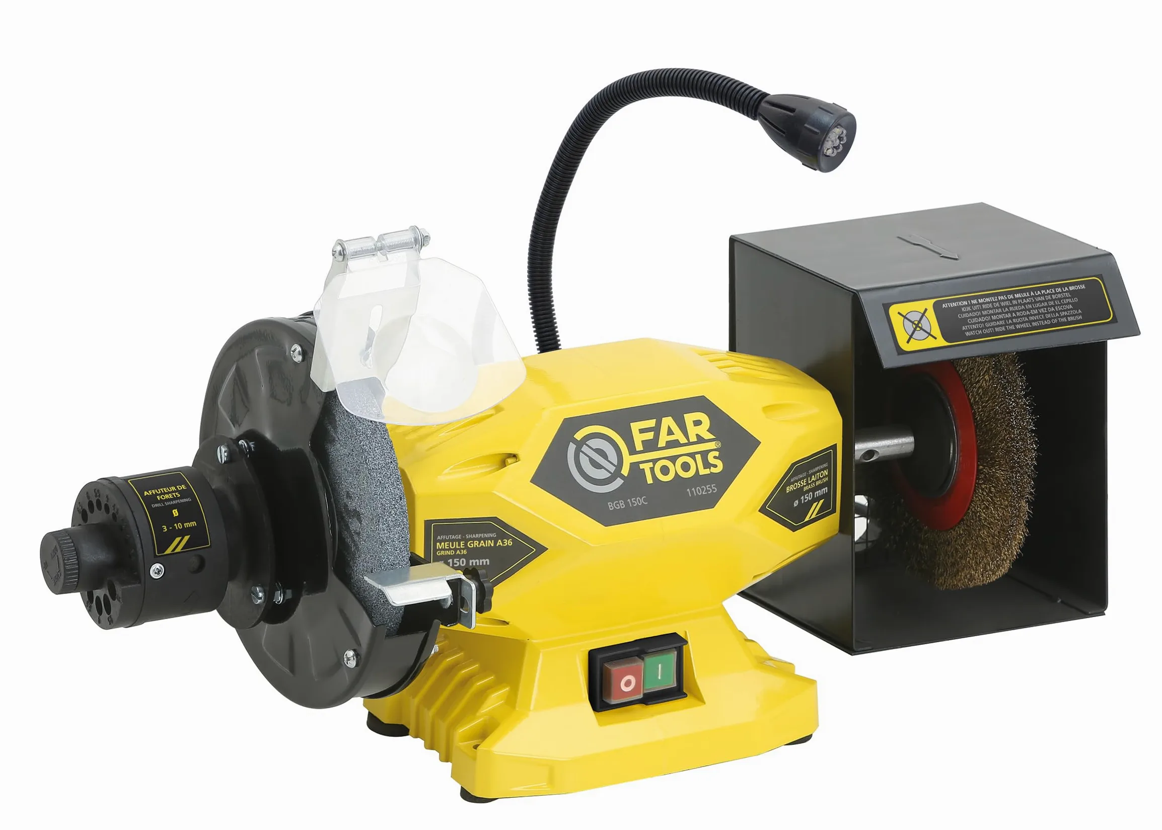 Fartools 110255 podwójna szlifierka, 450 W, średnica 1 150 mm, średnica 2 150 mm