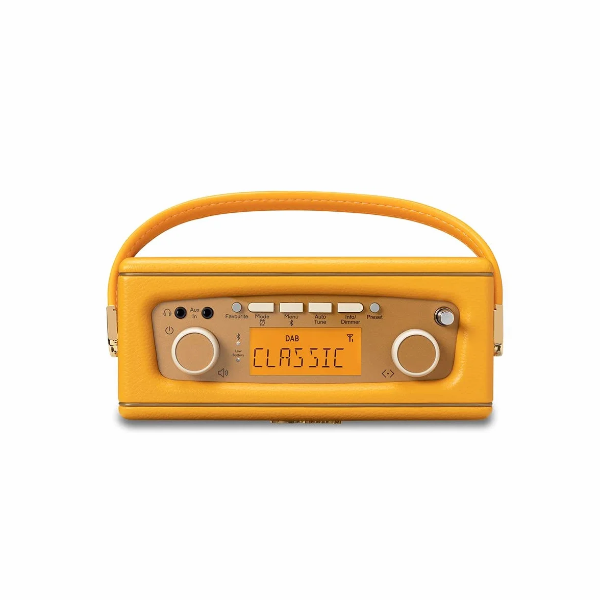 Roberts Radio Revival Uno BT Kompaktowe radio DAB-FM Bluetooth Żółte słońce