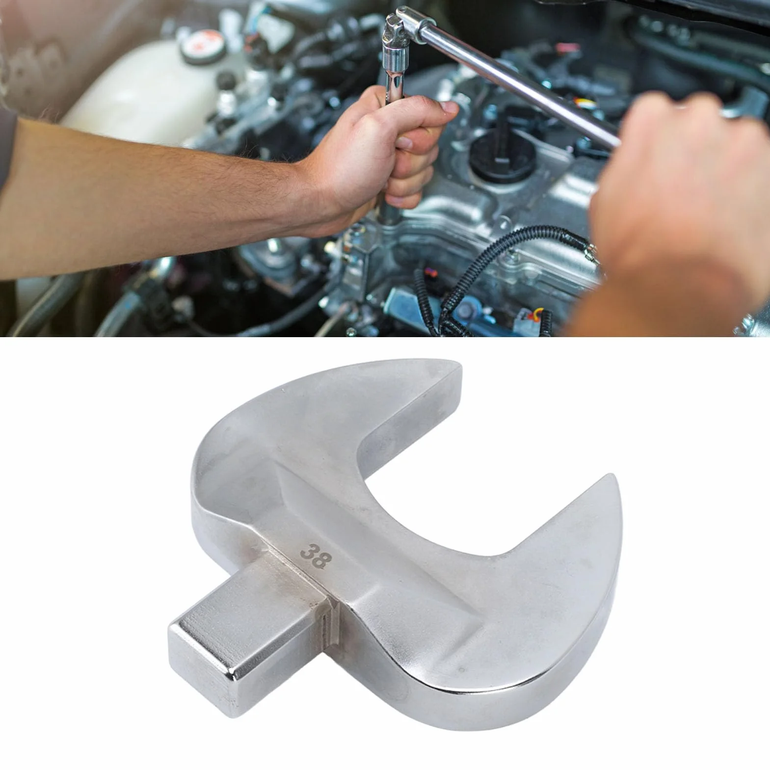 Klucz nastawny ze stali nierdzewnej, klucze nastawne szczękowe, klucz płaski z czubkiem, klucz wtykowy z czubkiem do naprawy (38 mm), 6m7xg2yqfr-13