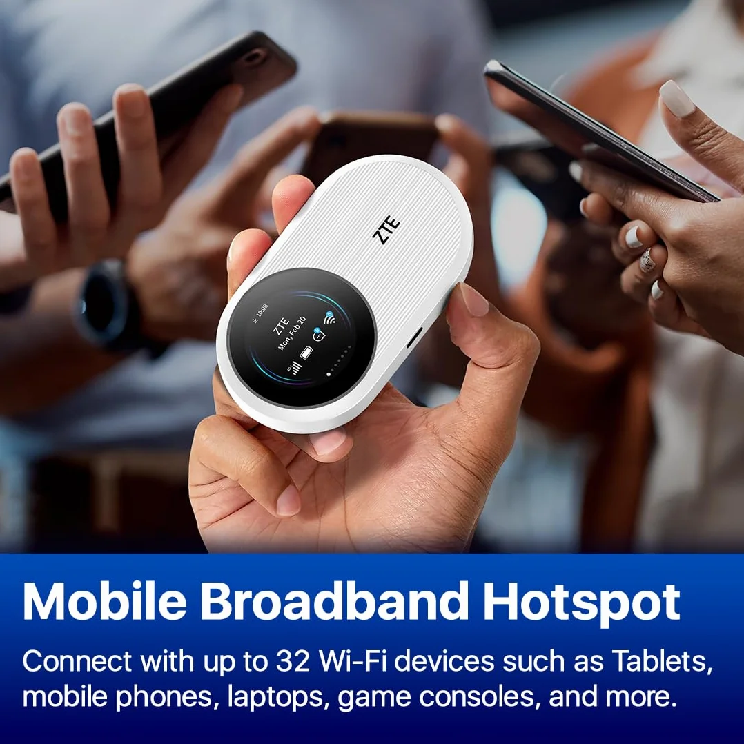 ZTE U10S Pro Router Wi-Fi 6 4G LTE 2,4 GHz 5 GHz Biały