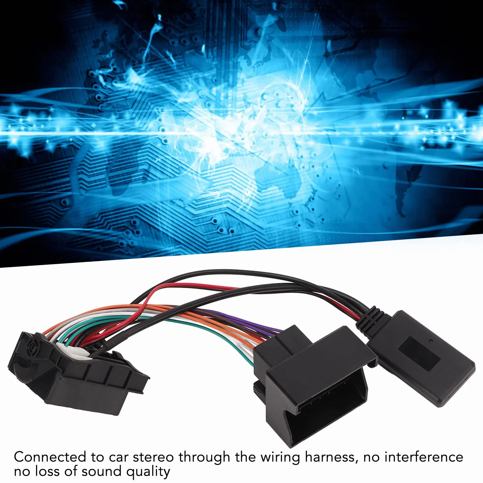 Bluetooth 5.0 Bezprzewodowa Wiązka Audio 12-pinowy Kabel AUX do E60 E63 E64 E66 E81 E82 E70 E90