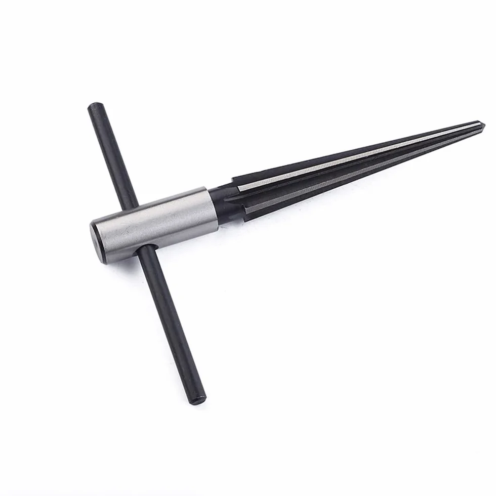 Rozwiertak stożkowy z uchwytem T 3/16 "-5/8" (5-16 mm) mostka otwór ręczny rozwiertak T uchwyt stożkowy 6 karbowanych fazowania rozwiercanie narzędzie do cięcia drewna