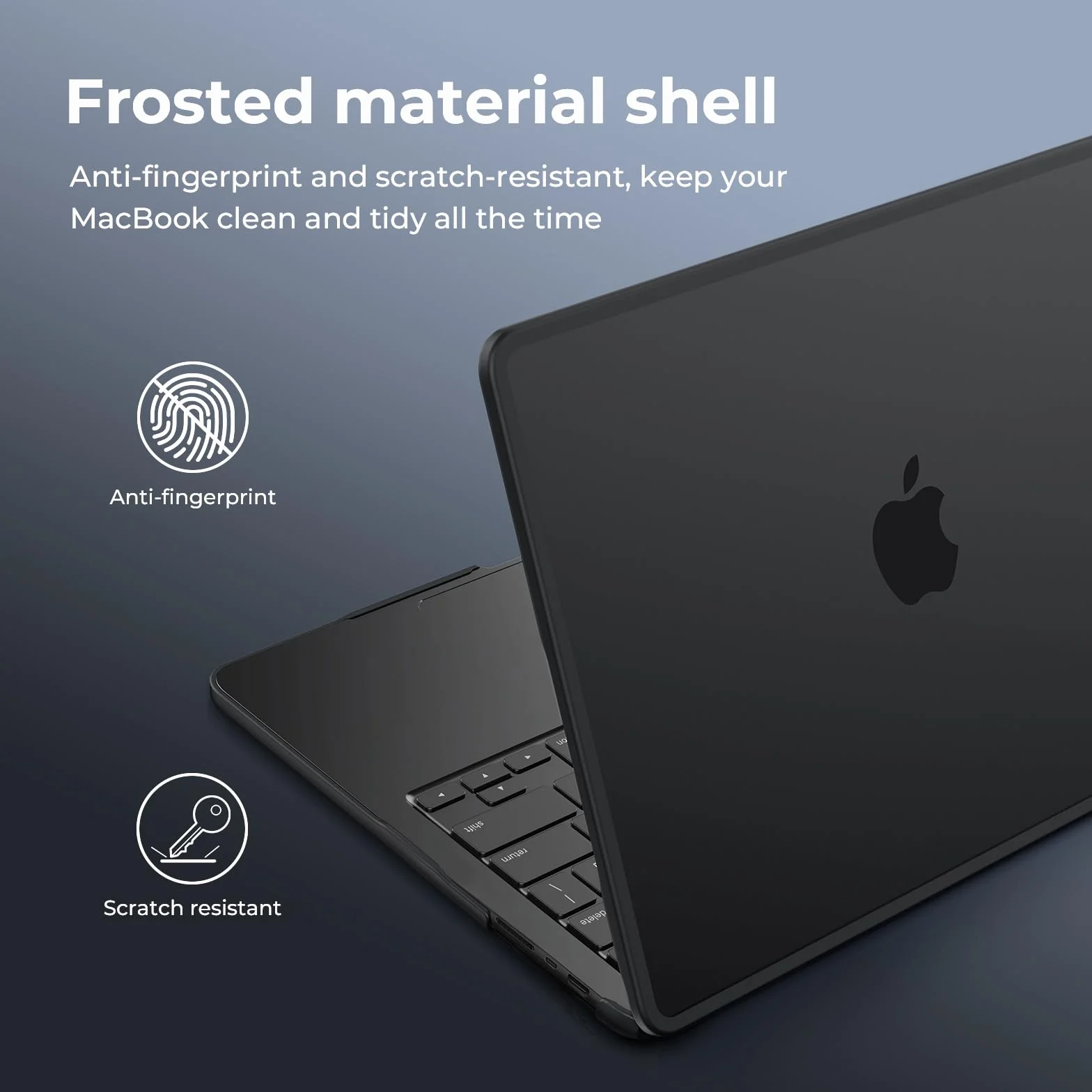 Etui kompatybilne z Macbook Pro 16 cali M5 M4 M3 M2 M1 A3428 A3429 A3403 A3186 A2991 A2780 A2485, Ramka TPU + Osłona PC Matowa czerń