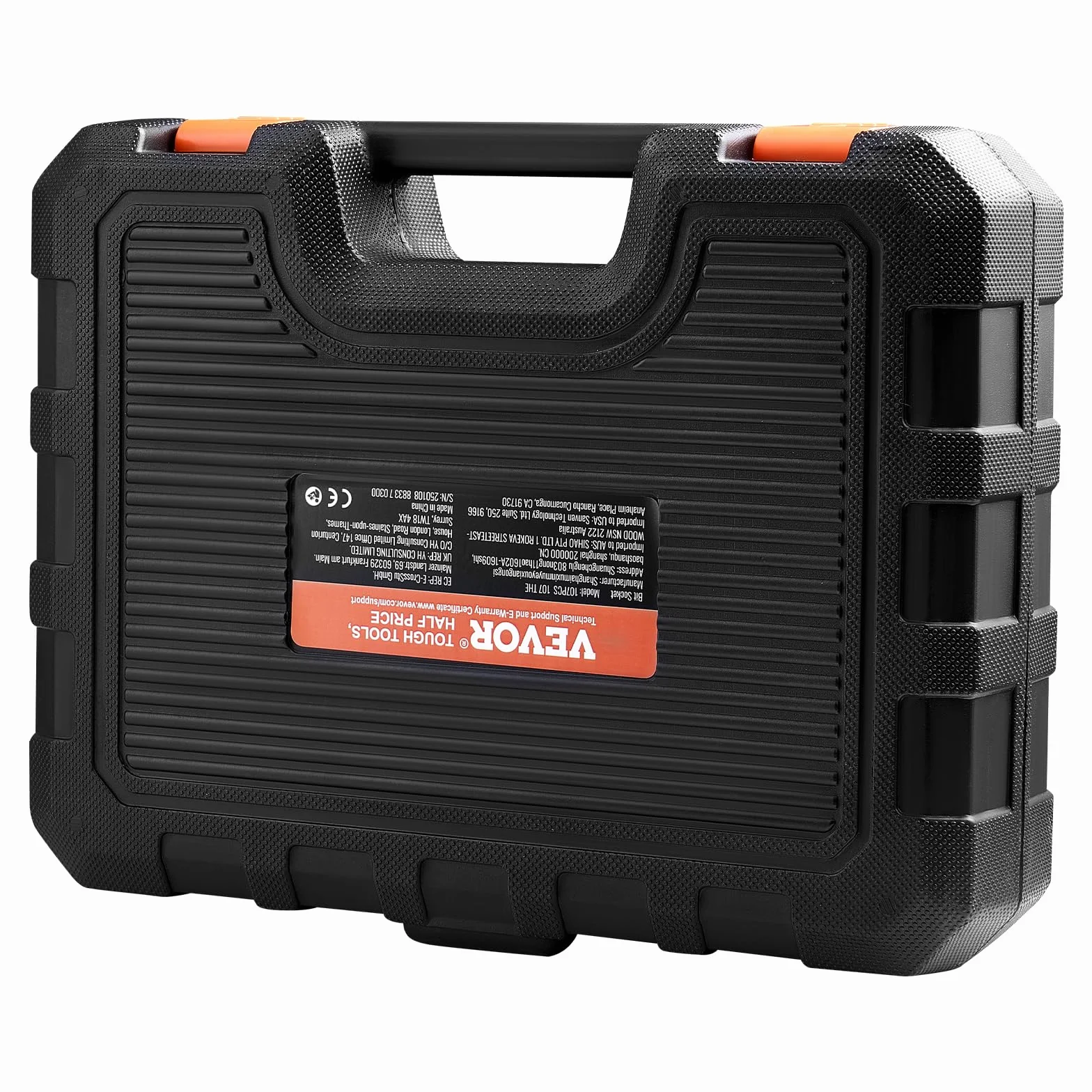 VEVOR Zestaw nasadek SAE i metrycznych, zewnętrzne sześciokątne/torx/torx, stal stopowa S2 i stal Cr-V, przyłącza 0,63/0,95/1,27 cm z ulepszoną torbą do przechowywania, użycie ręczne