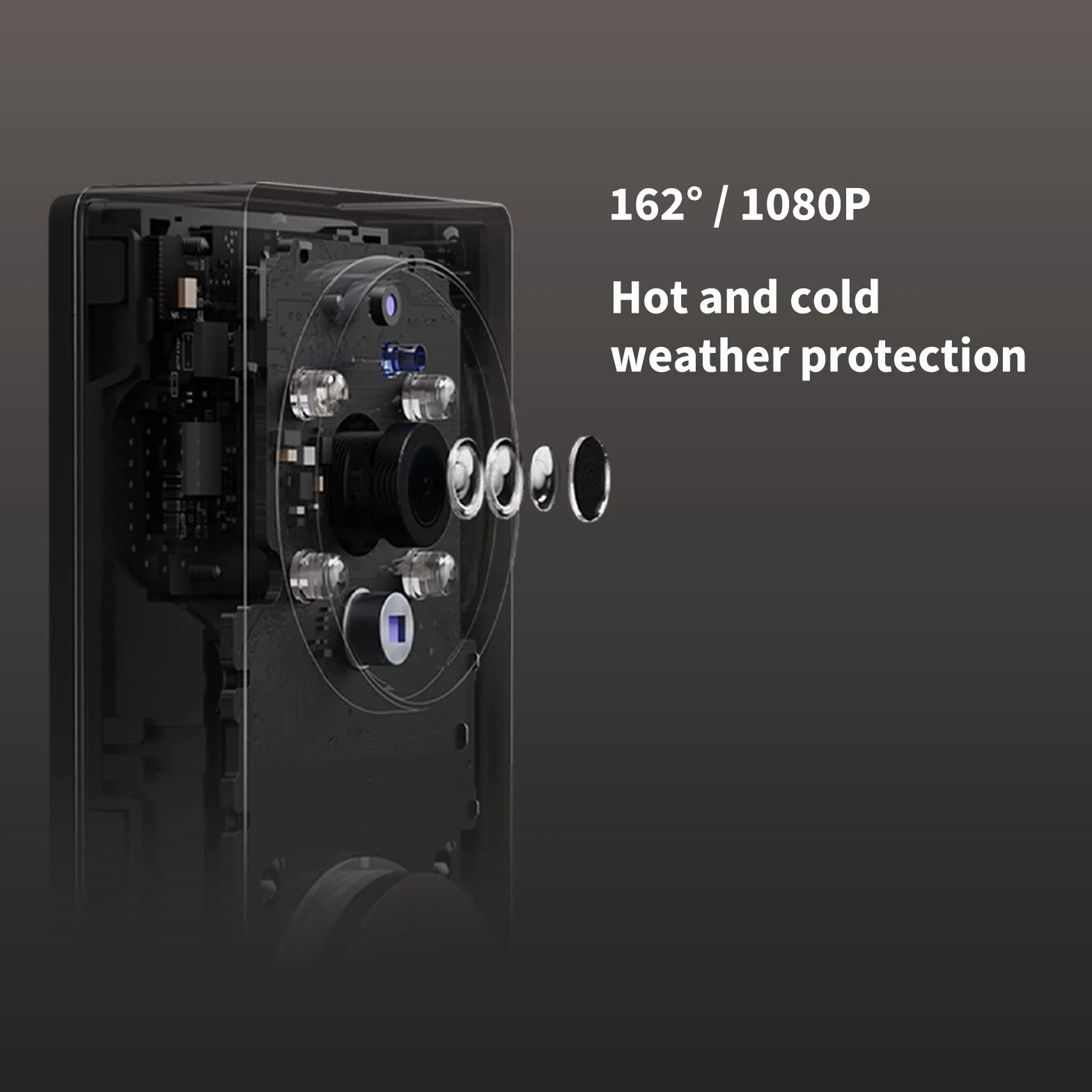 Aqara Inteligentny wideodomofon G4, 1080p FHD Wideodomofon HomeKit Secure Video, Lokalne Rozpoznawanie Twarzy i Automatyzacja, Bezprzewodowe Lub Przewodowe, Obsługuje Apple Home, Alexa, Google, Szary