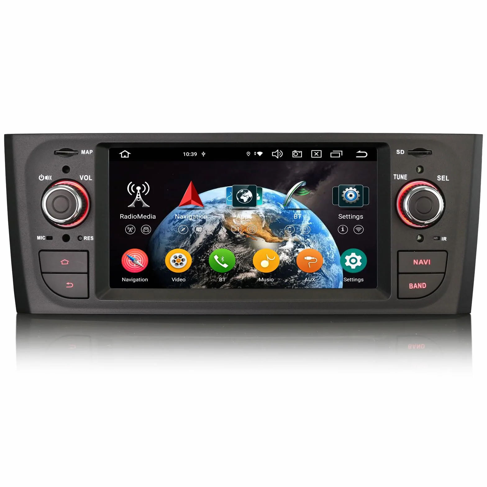 Radio samochodowe Android 14 8-rdzeniowy 4 GB RAM 64 GB ROM GPS Bluetooth CarPlay dla FIAT Grande Punto Linea