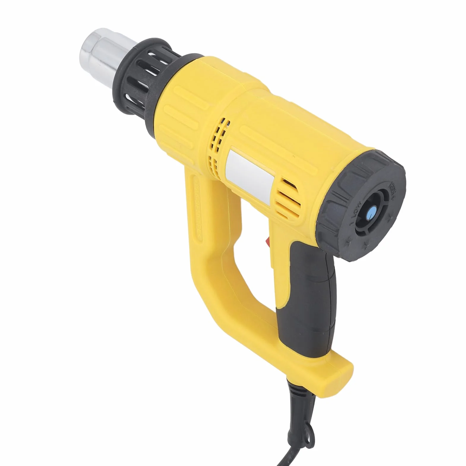 Zestaw opalarki o mocy 1800 W - Ręczny palnik grzewczy o zmiennej temperaturze 50-600 stopni Celsjusza - Ustawienia przepływu powietrza 300 l i 500 l - 4 dysze do usuwania farby