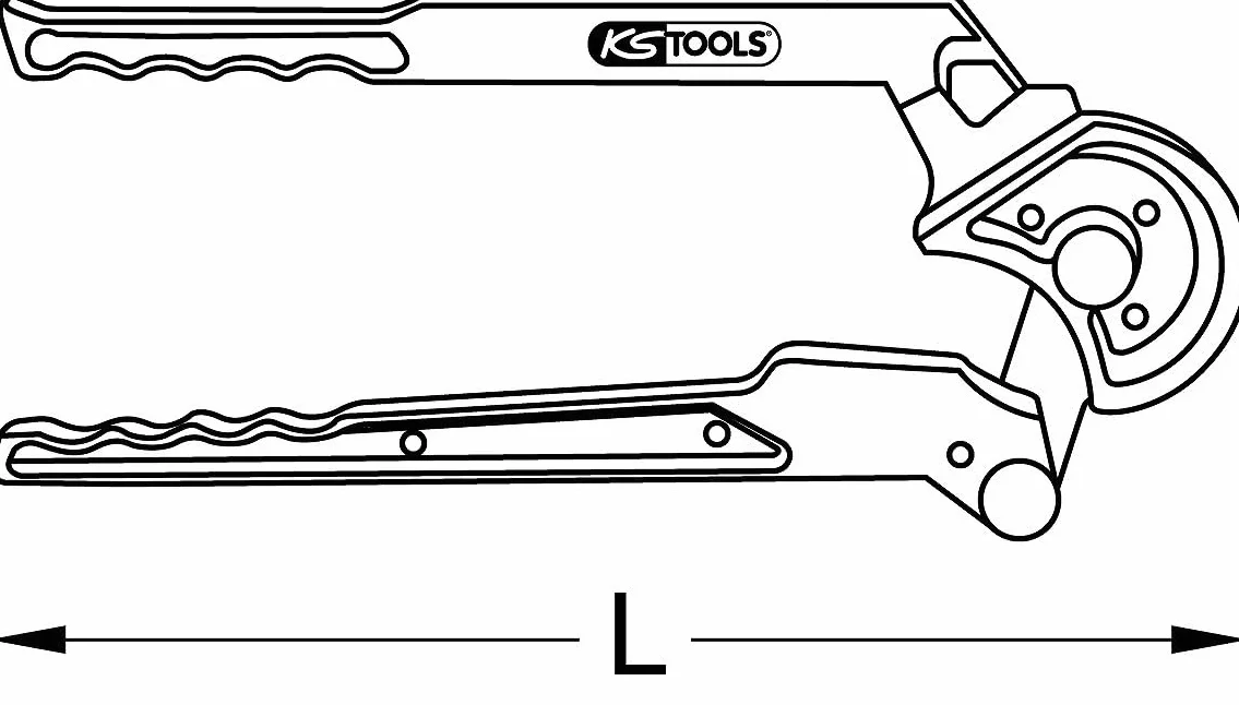KS Tools 122.0016 Standardowa gietarka dwurecznado rur miedzianych, Ø16mm