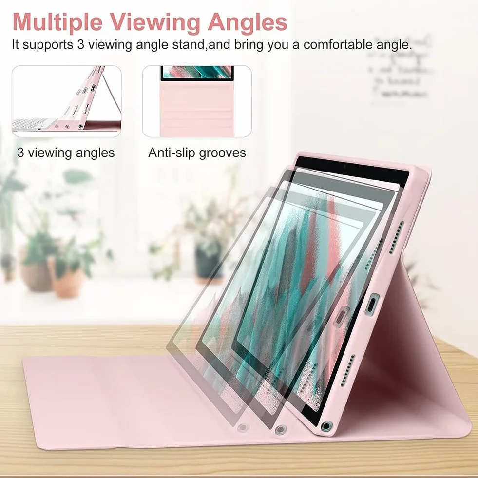 Etui na klawiaturę Lenovo Tab P11 Plus 2021 P11 2020 11 cali Bluetooth podświetlana mysz Pink