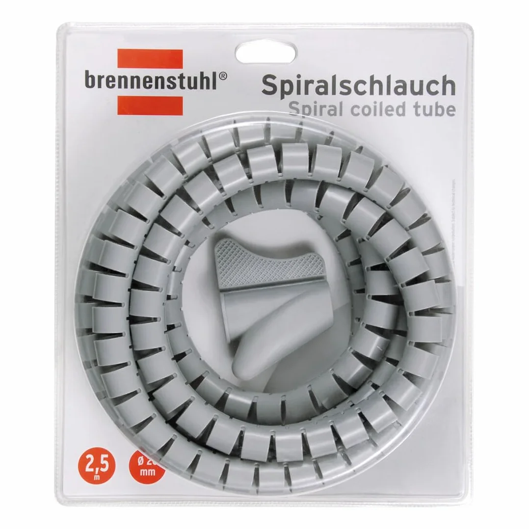 Brennenstuhl Waz spiralny L = 2,5m; Ø = 20mm szary