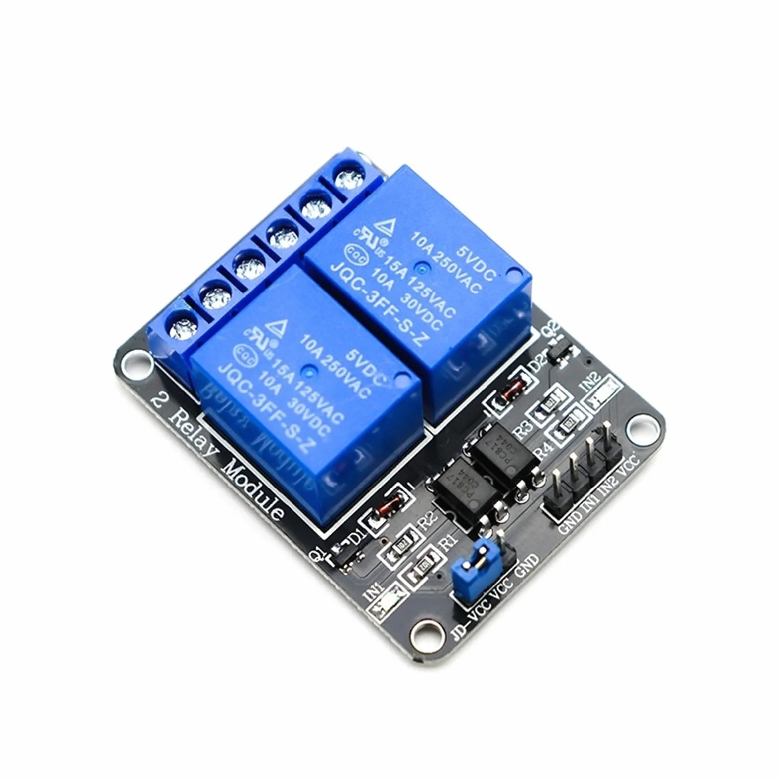 Moduł przekaźnikowy 5 V 12 V 24 V z wyjściem transoptora 1 2 4 6 8 16 Way 1 szt. (12 V, 4-drożny)