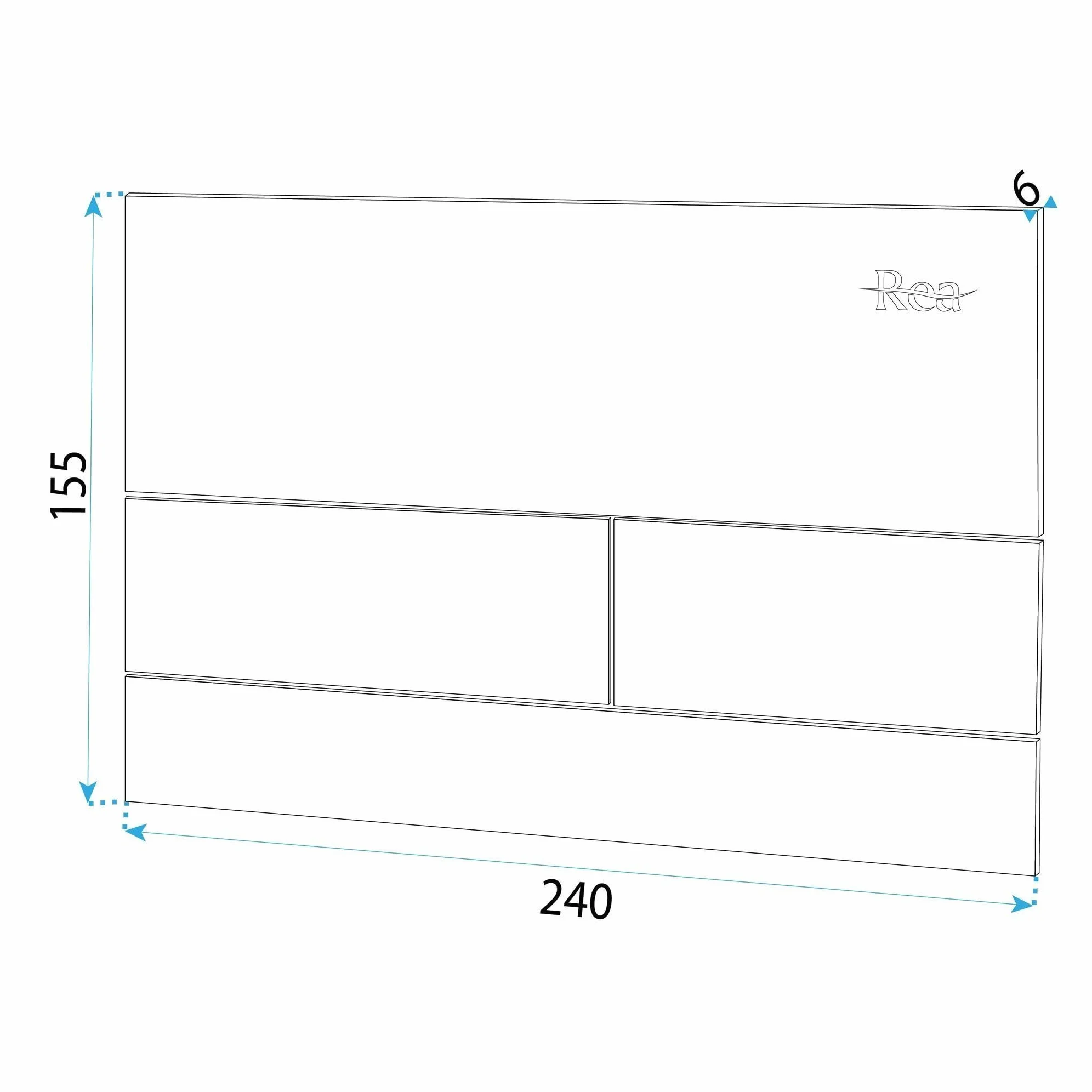 Rea - Stelaż Zestaw Podtynkowy Slim 024n Do Mis Wc Z Przyciskiem T Złoty Szczotkowany - 22x35,2x106,2 cm