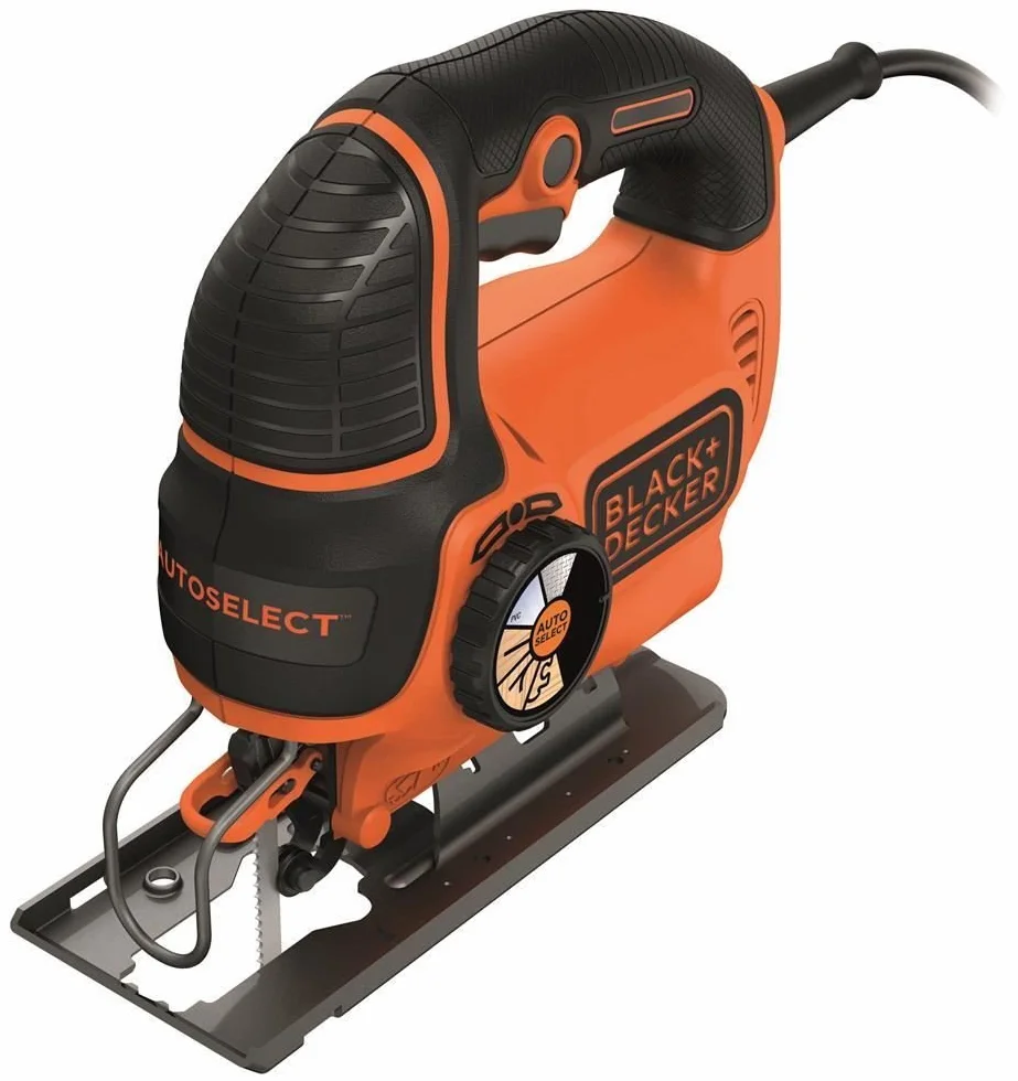 Black + Decker KS801SE AutoSelect wyrzynarka, 550 W, czarna, KS801SE-QS 550 W, 230 V