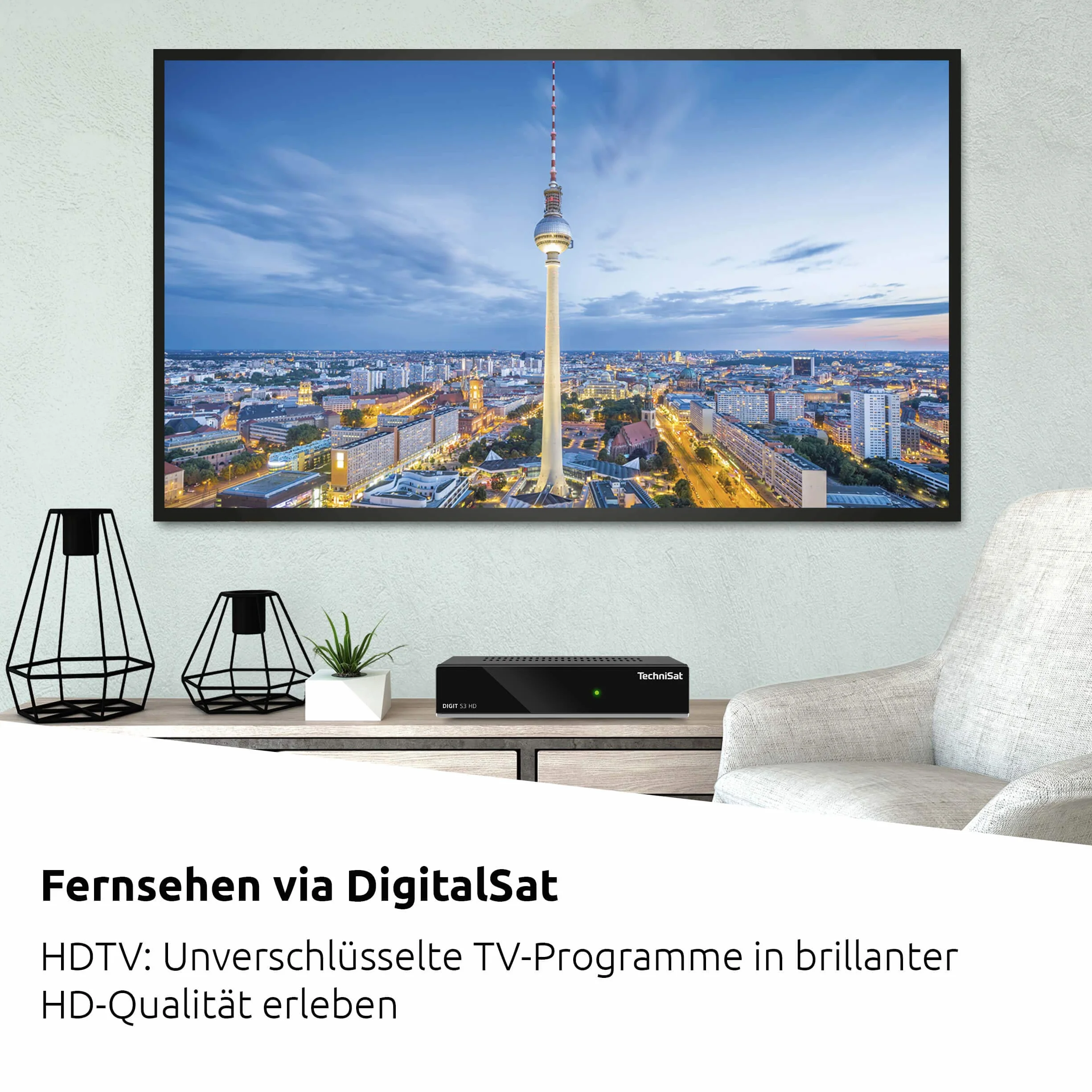 TechniSat DIGIT S3 HD cyfrowy odbiornik satelitarny HD DVB-S2 HDMI USB Unicable czarny