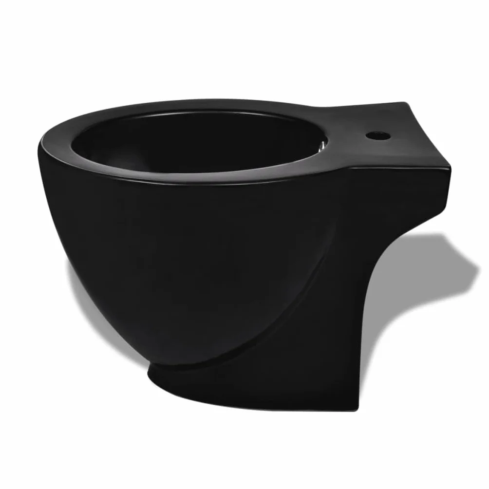 Dom i ogród - okrągły stojak na bidet czarny ceramiczny wybór mebli