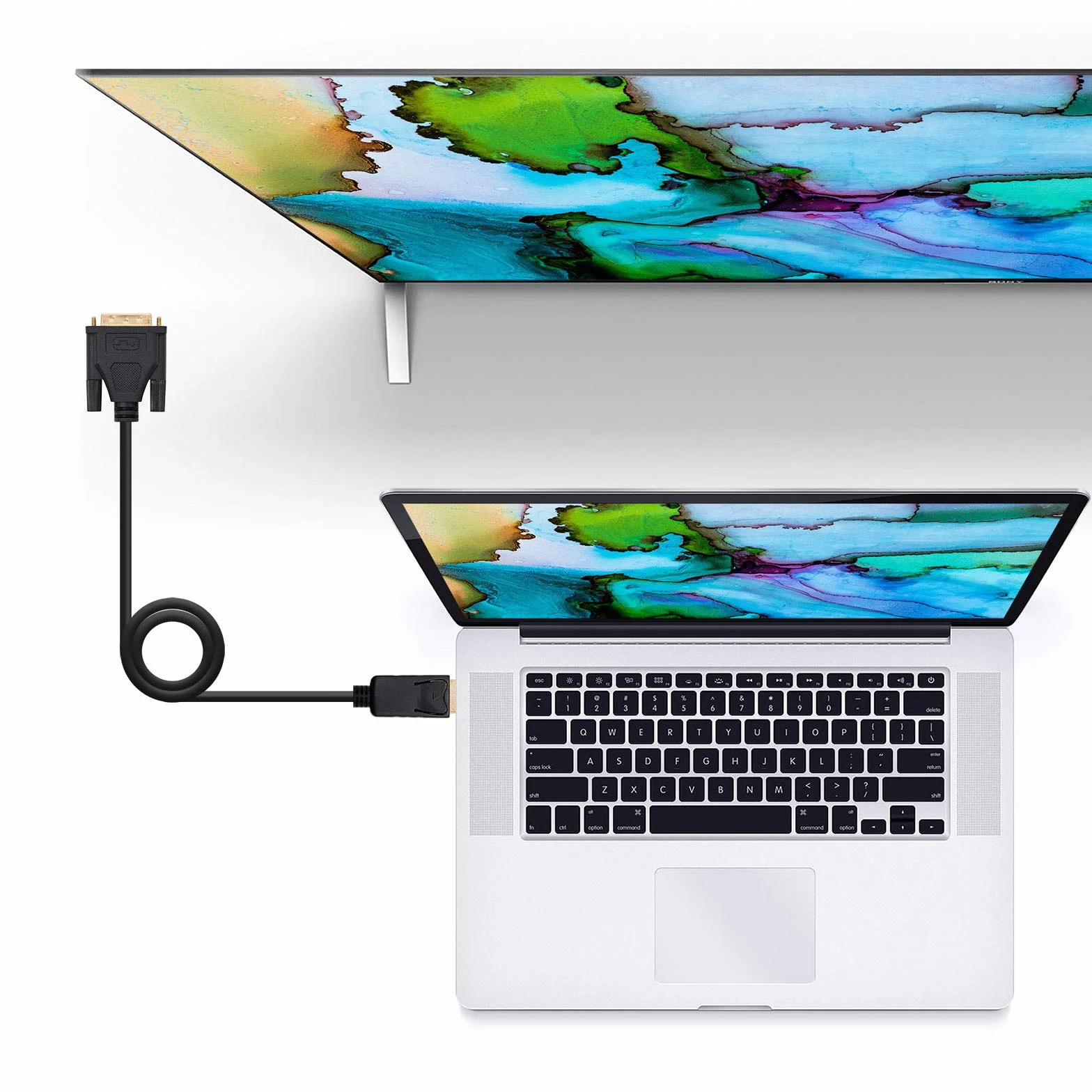 Nanocable DisplayPort na DVI kabel konwerterowy 2,0 m czarny
