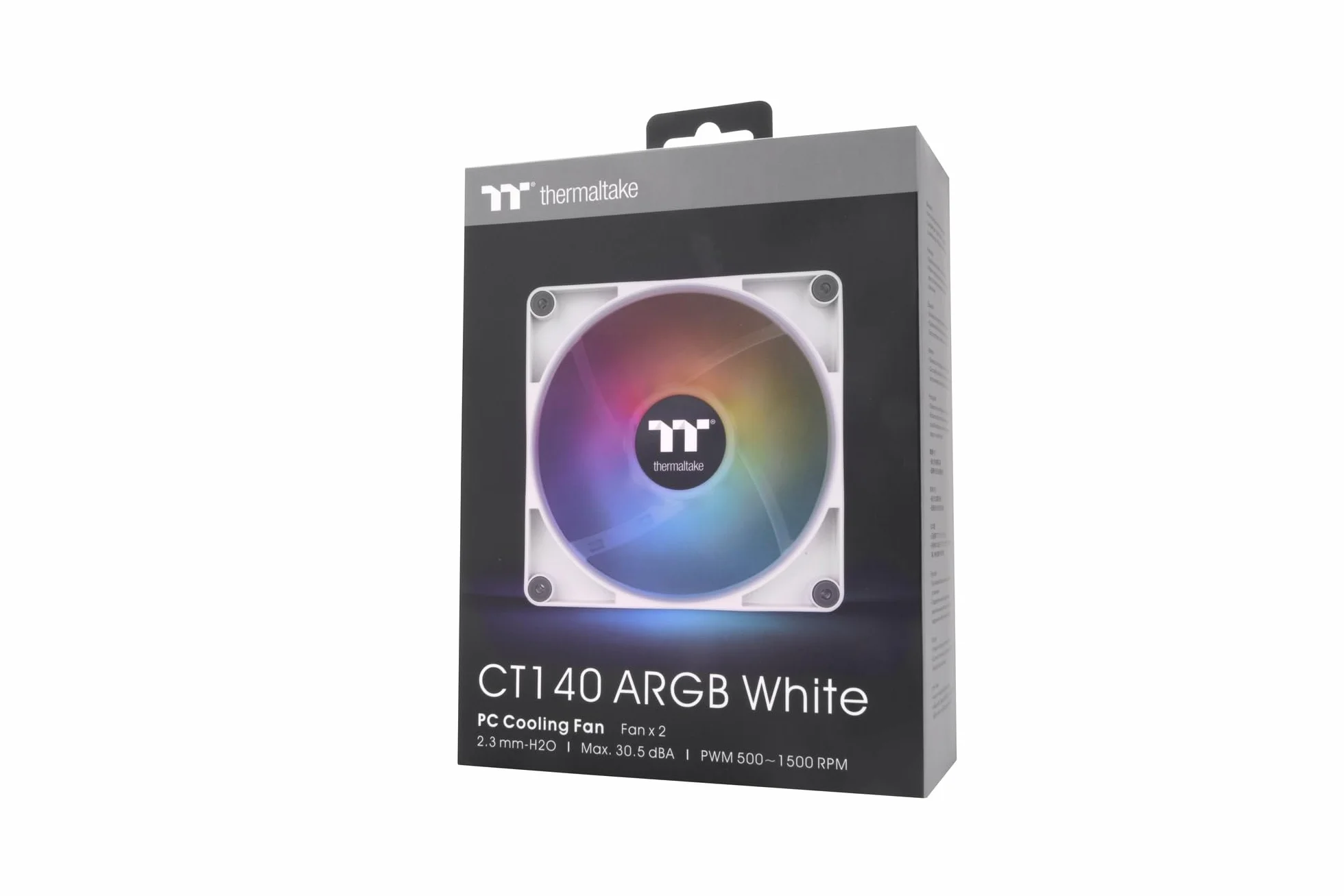 Thermaltake CT140 ARGB Sync PC Cooling Fan White 2 Pack