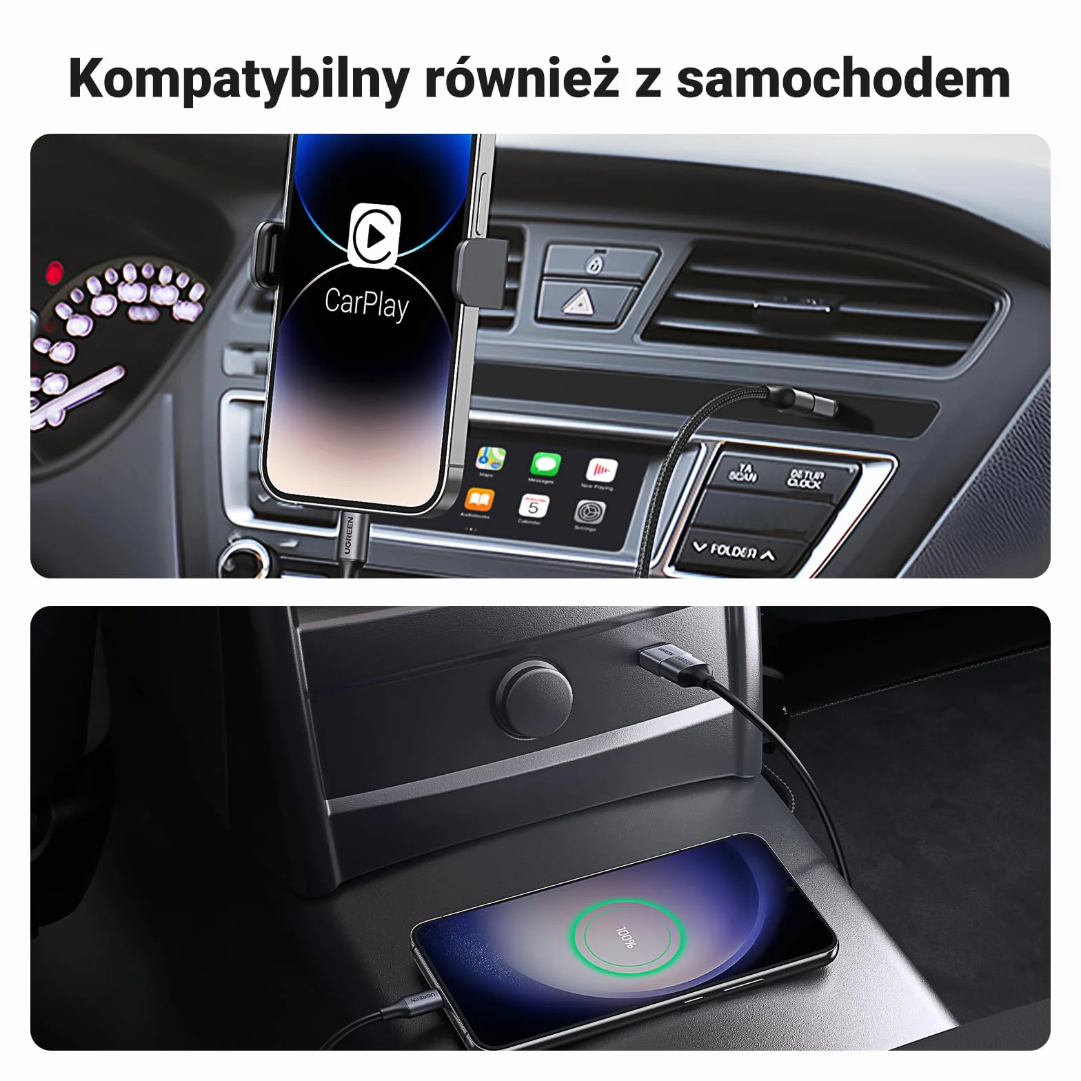 UGREEN Przejściówka USB C na USB A OTG 2 szt. USB C męski na USB 3.0 żeński Szary