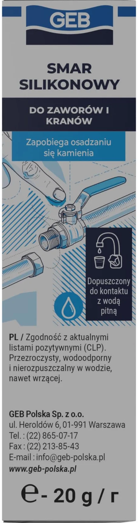 Geb 515520 smar silikonowy w tubce 20 g