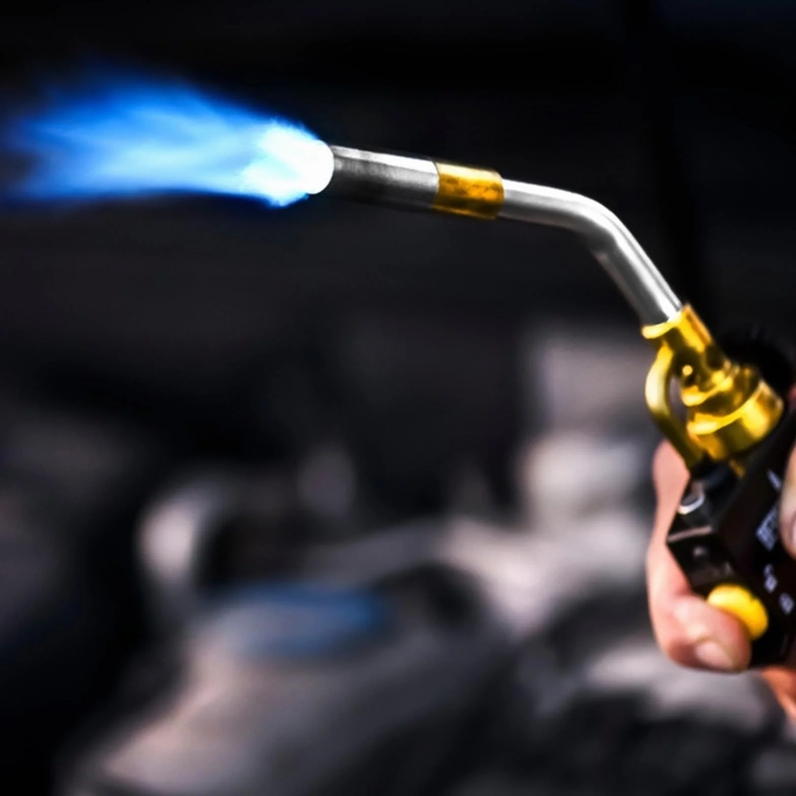 MAPP Palnik gazowy o wysokiej intensywności Propane, MAP PRO, zestaw palników turbo, lutowanie gazowe, wyzwalacz hydrauliczny, palnik lutowniczy, do spawania farby, steków
