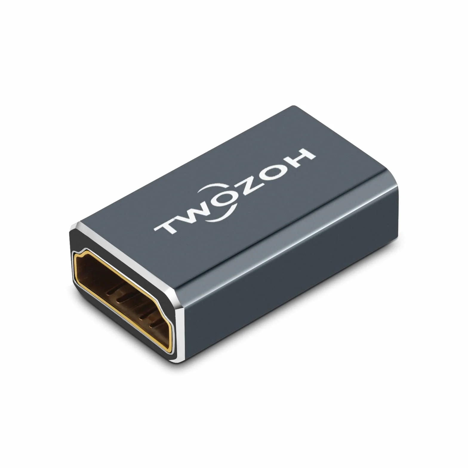 Twozoh Złącze HDMI 8K 2-pak, HDMI 2.1 adapter żeński do żeńskiego 48 Gb/s, obsługuje 8K@60 Hz 4K@144 Hz