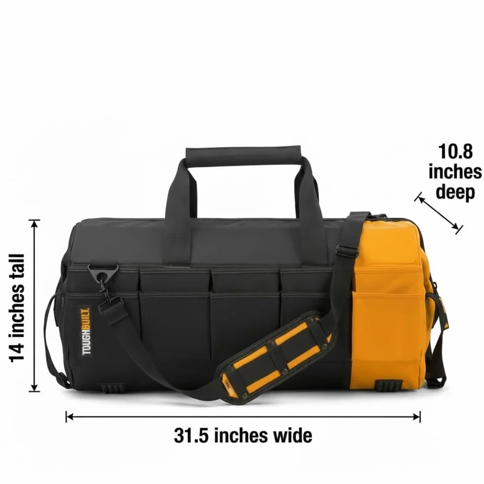 ToughBuilt TOU-60-16 40.6 cm Masywna torba na usta, czarny/żółty