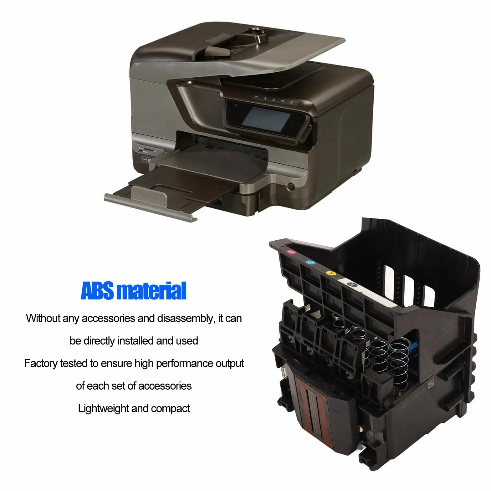 RIZGHWOY Głowica Drukująca Zamienna do OfficeJet Pro 8100 8600 8620 8630 8610 8650 251DW 276DW, Kompatybilna z 950 951 950XL 951XL, Materiał ABS