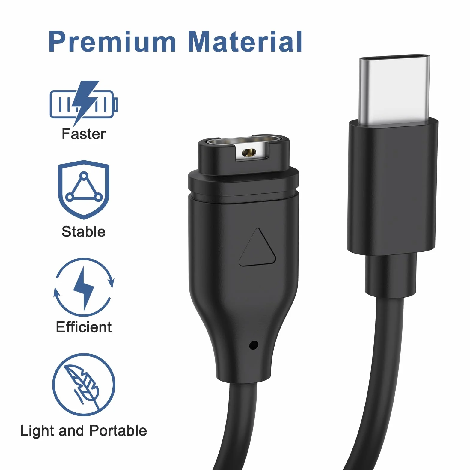Oumida kabel ładujący ładowarka do Garmin Venu 3/Venu/Venu Sq/Venu Sq 2/Venu Sq Music/Venu 2/Venu 2S/Venu 2 Plus, kabel ładujący USB C do zegarka Garmin (50CM)