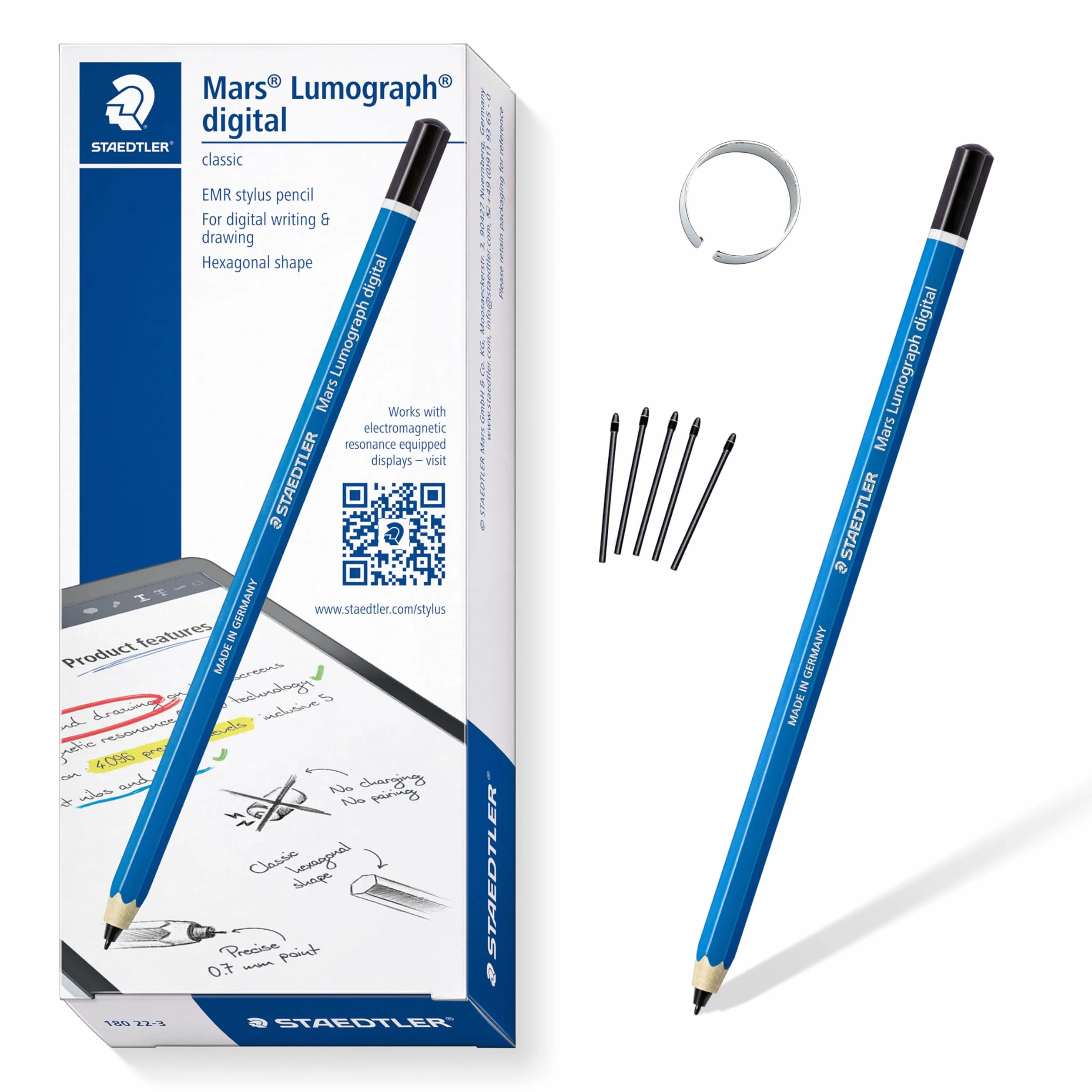 Staedtler Mars Lumograph digital classic 180 22. EMR rysik 4096 stopni nacisku 0,7 mm