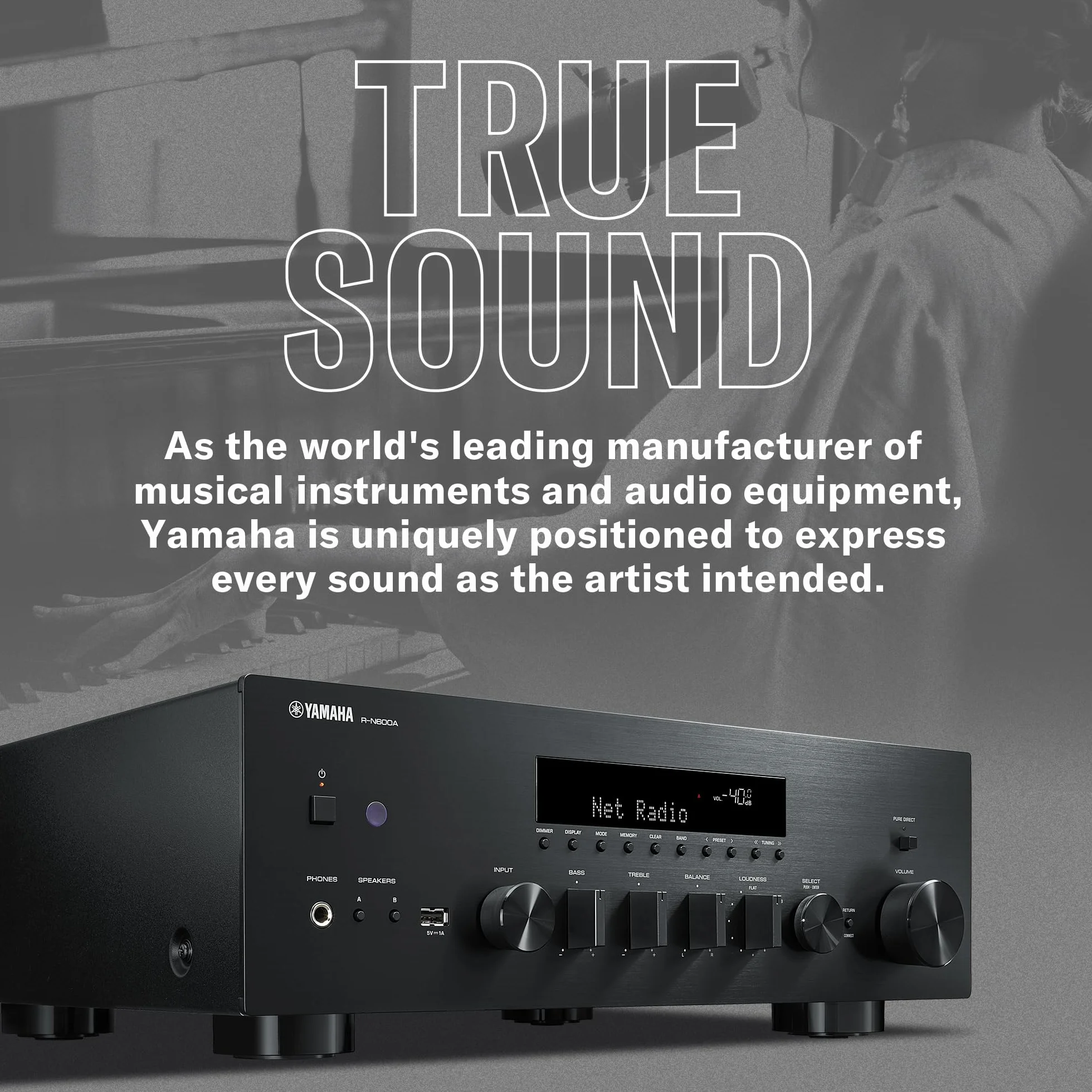 YAMAHA R-N600A AMPLI-Tuner HIFI POŁĄCZONY